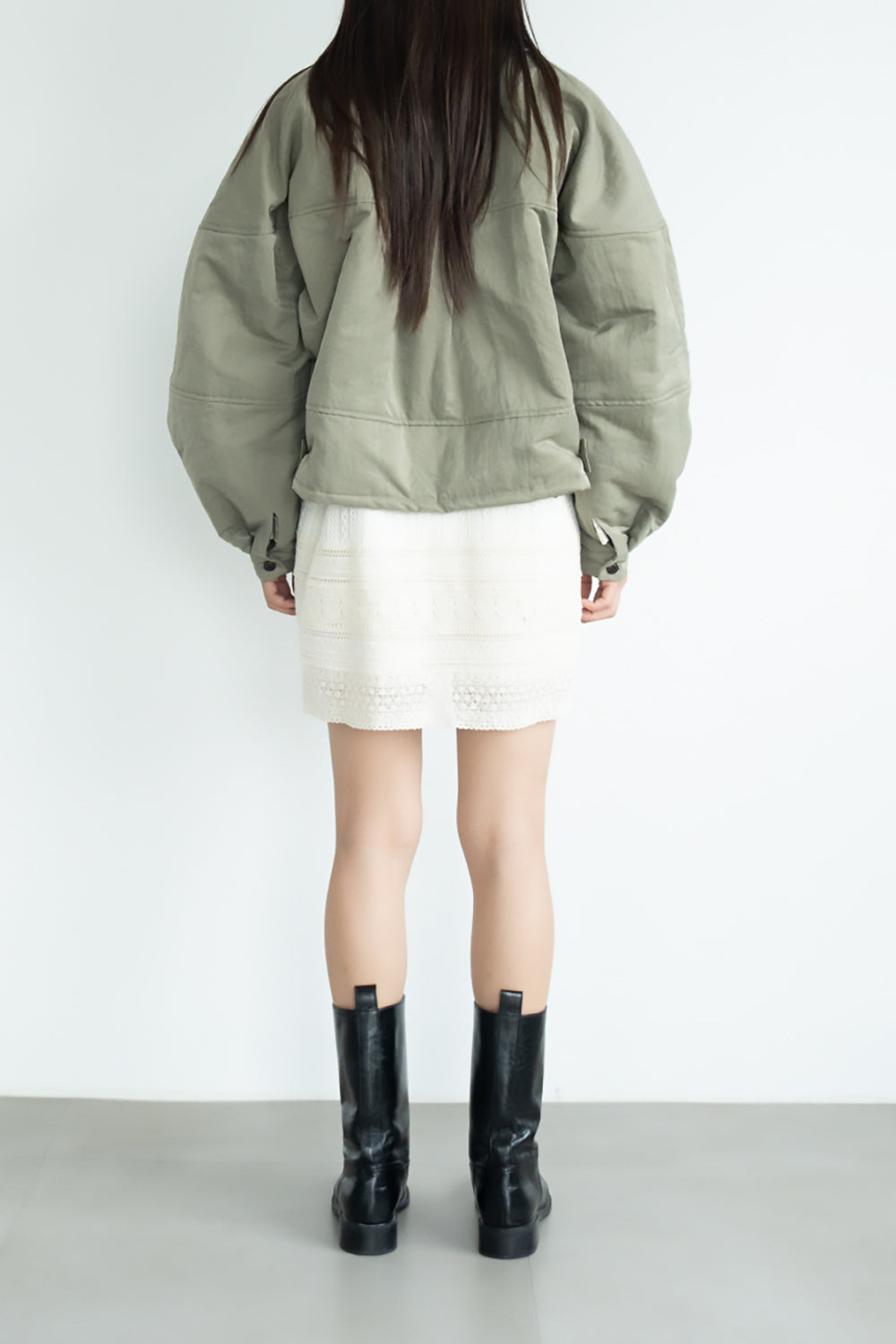 Balloon Sleeve Blouson Jacket