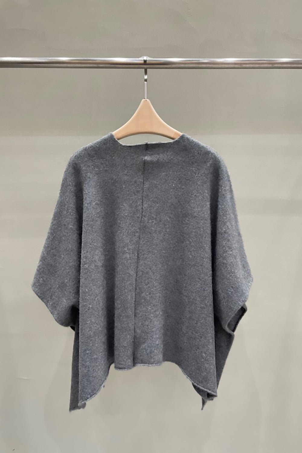 Wool Blend Open Front Cardigan