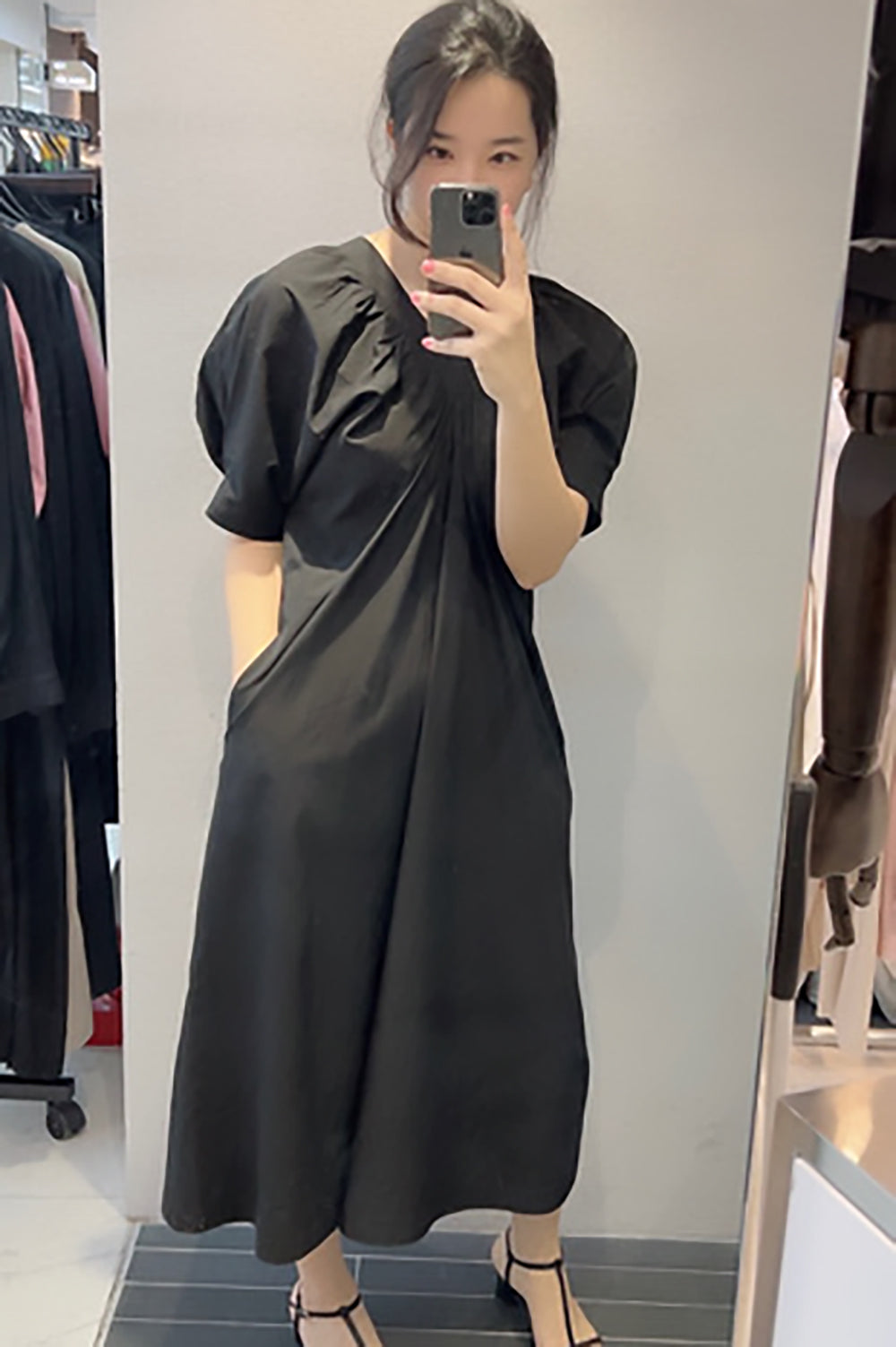 Dolman Short Sleeve Midi Dress