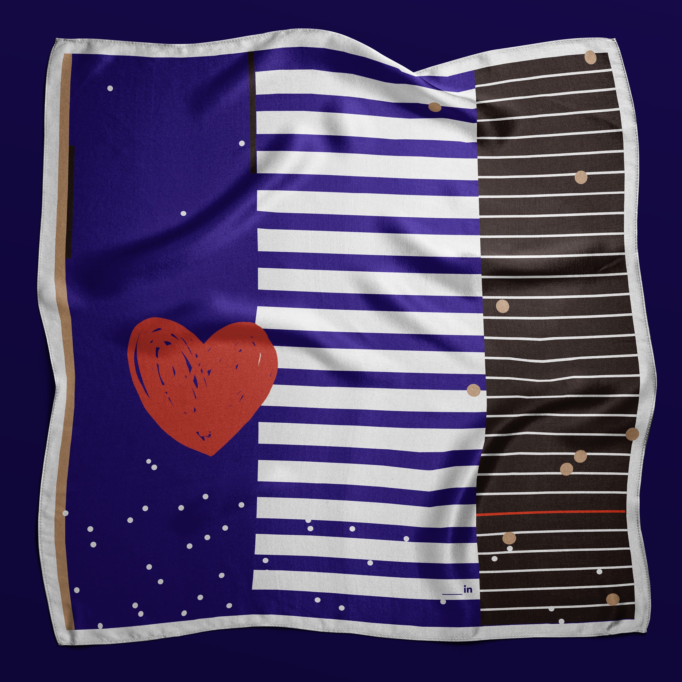 F??te Square Silk Scarf