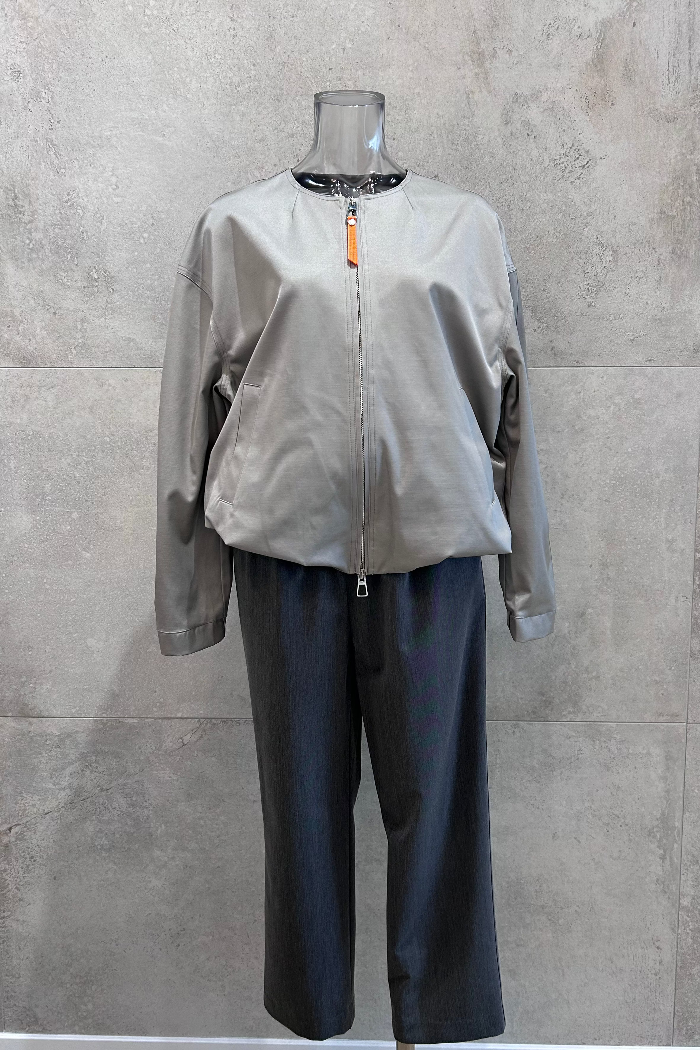 Zip Front Blouson Jacket