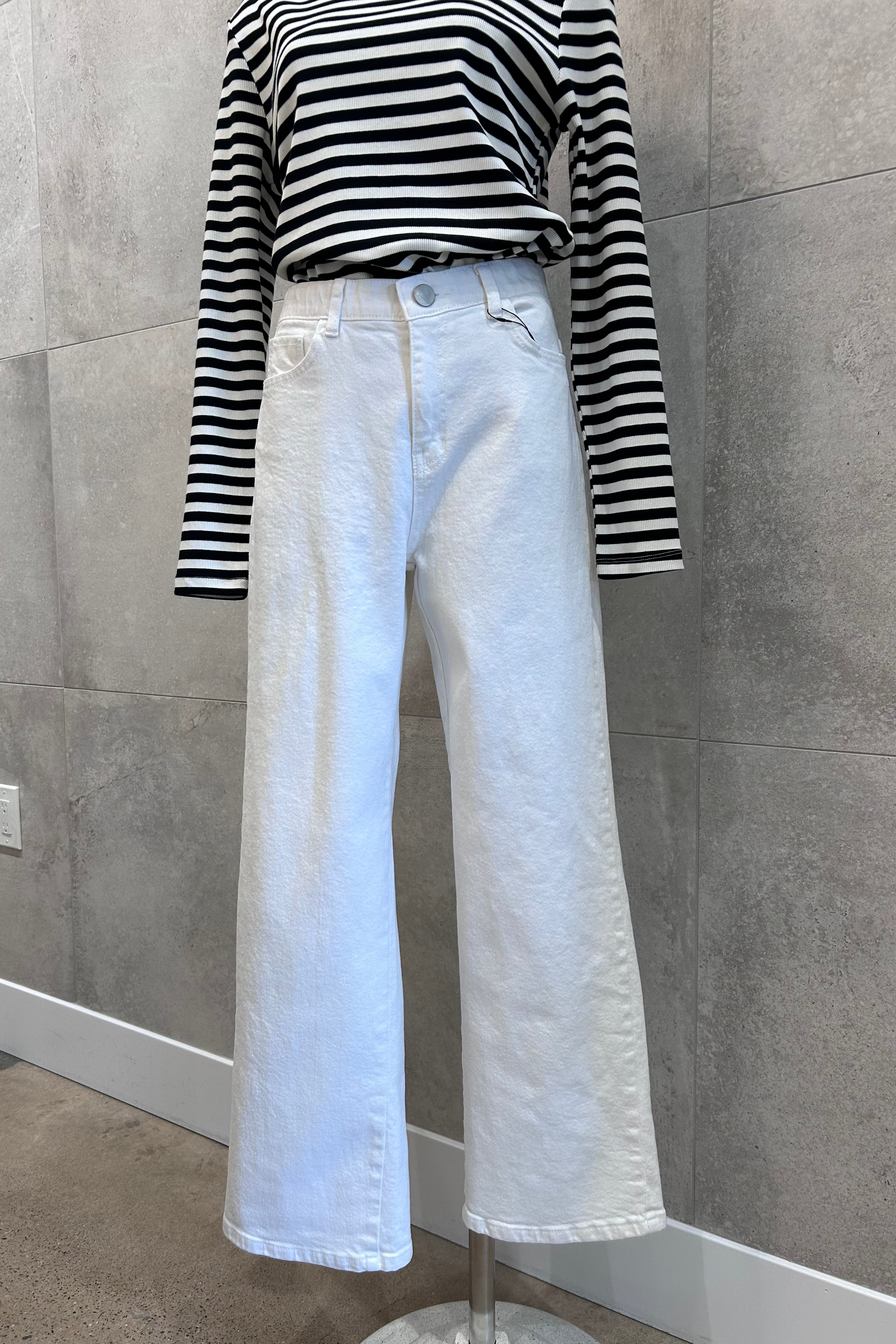 Ara Straight Fit Cotton Pants