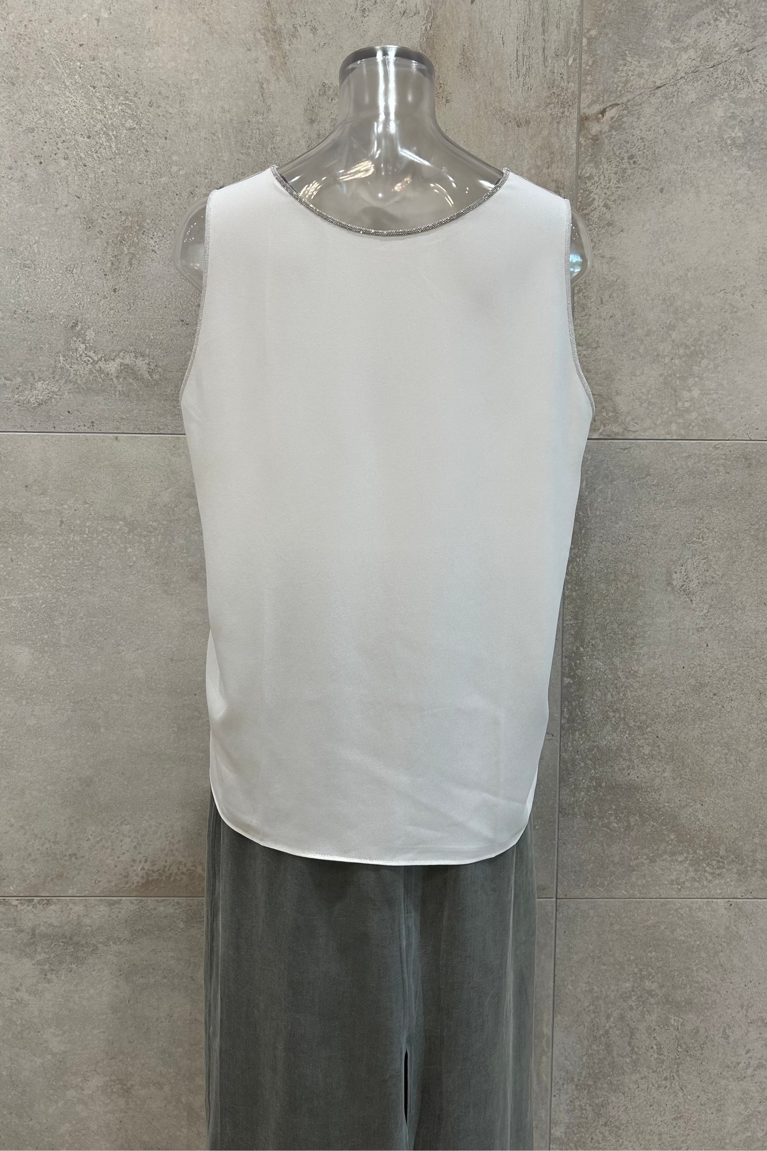 Reversible Metallic Sleeveless Blouse