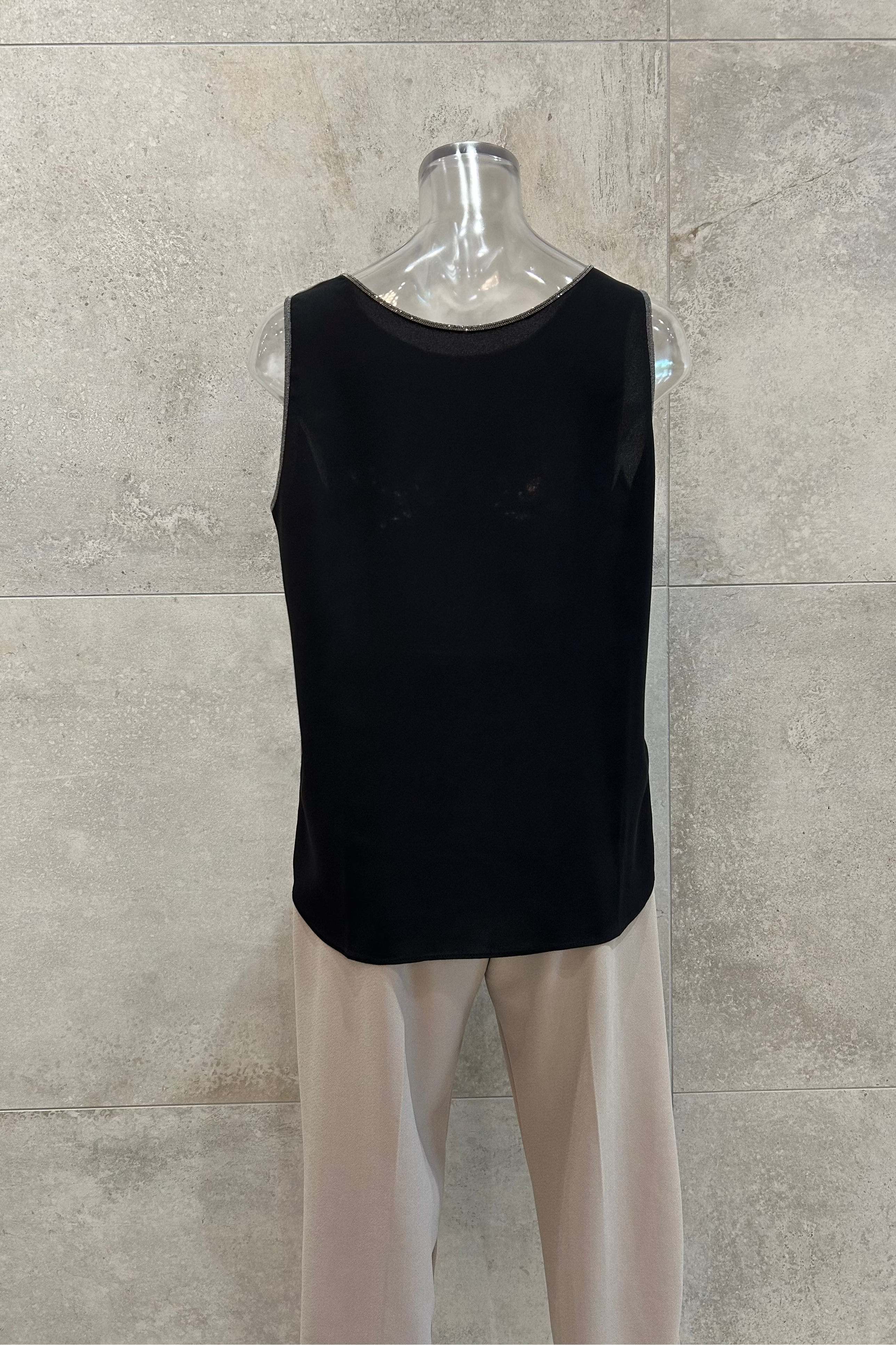 Reversible Metallic Sleeveless Blouse