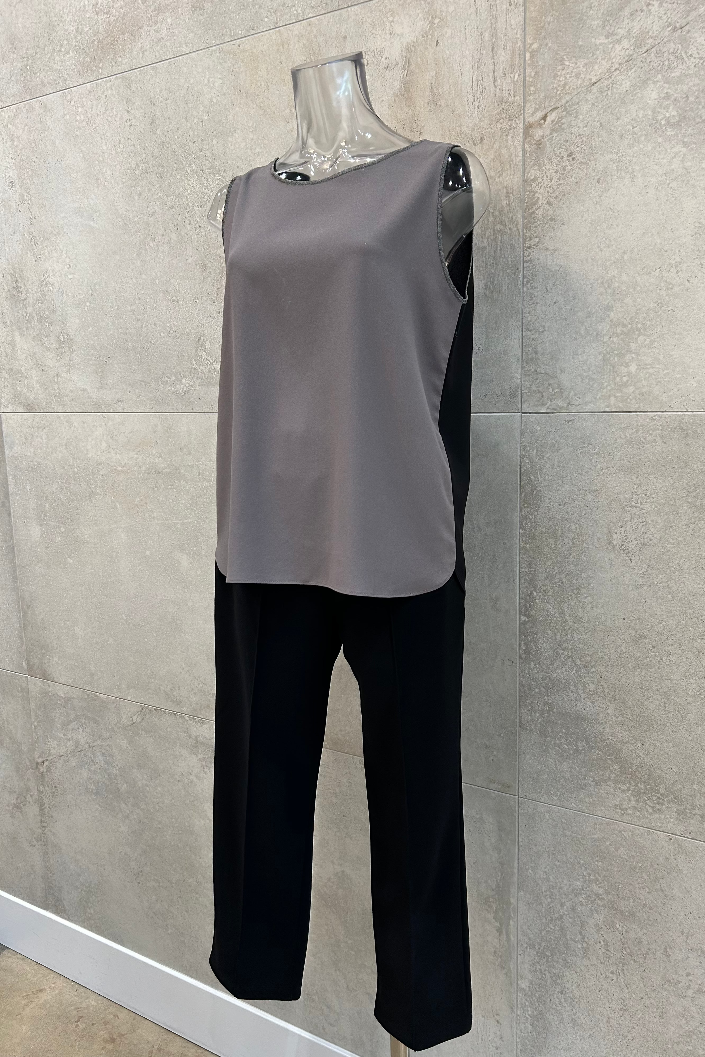 Reversible Metallic Sleeveless Blouse