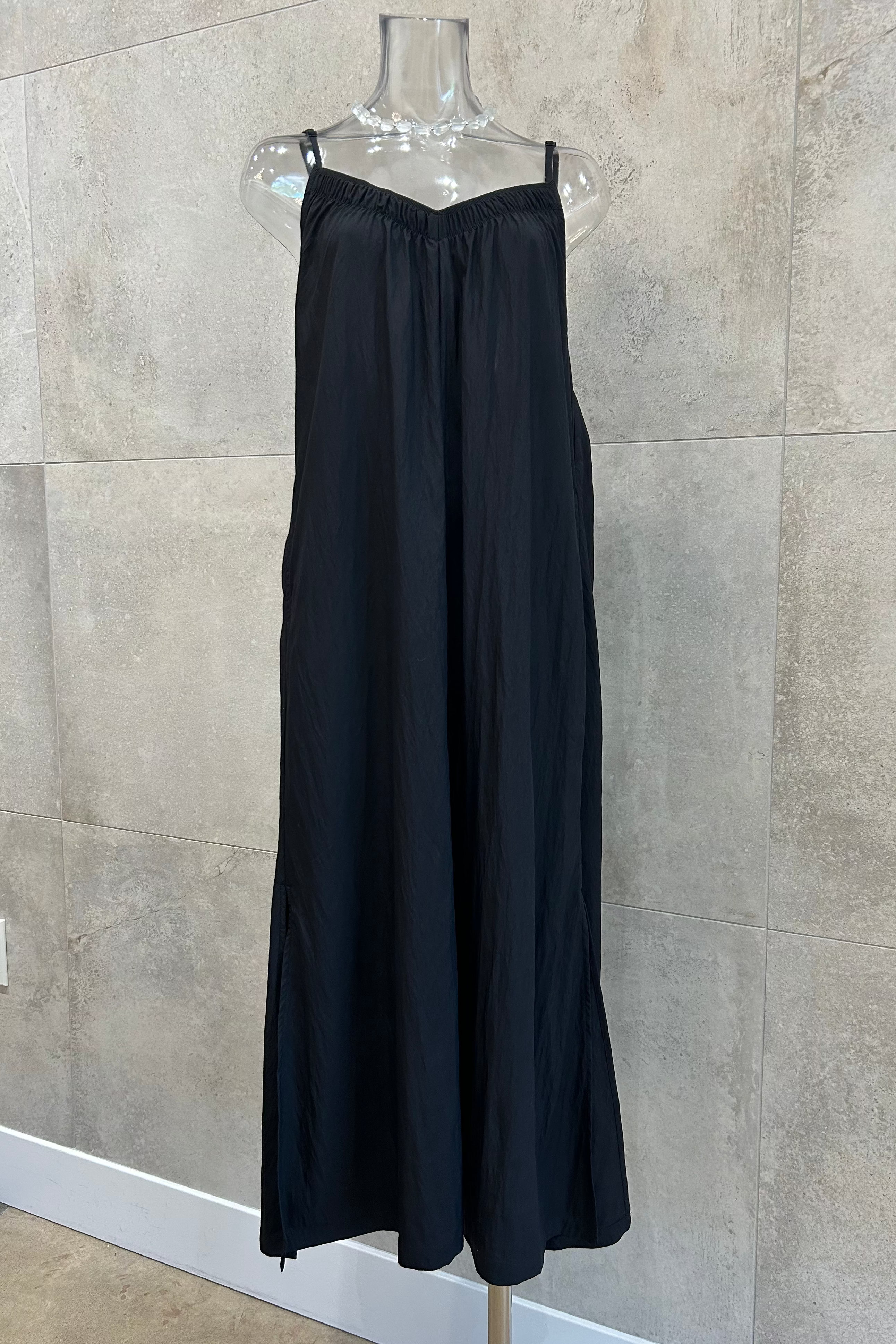 Strappy V-Neck Long Dress