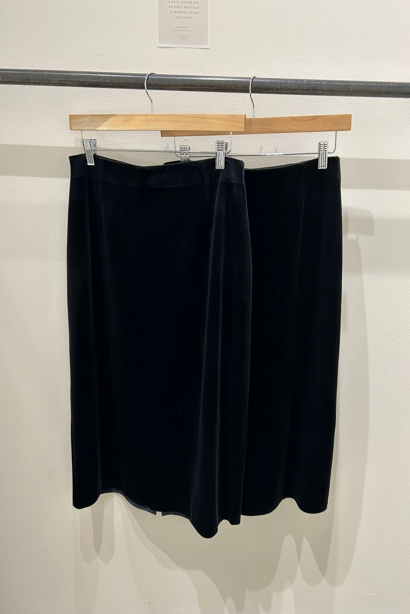 Haven Velvet Pencil Skirt