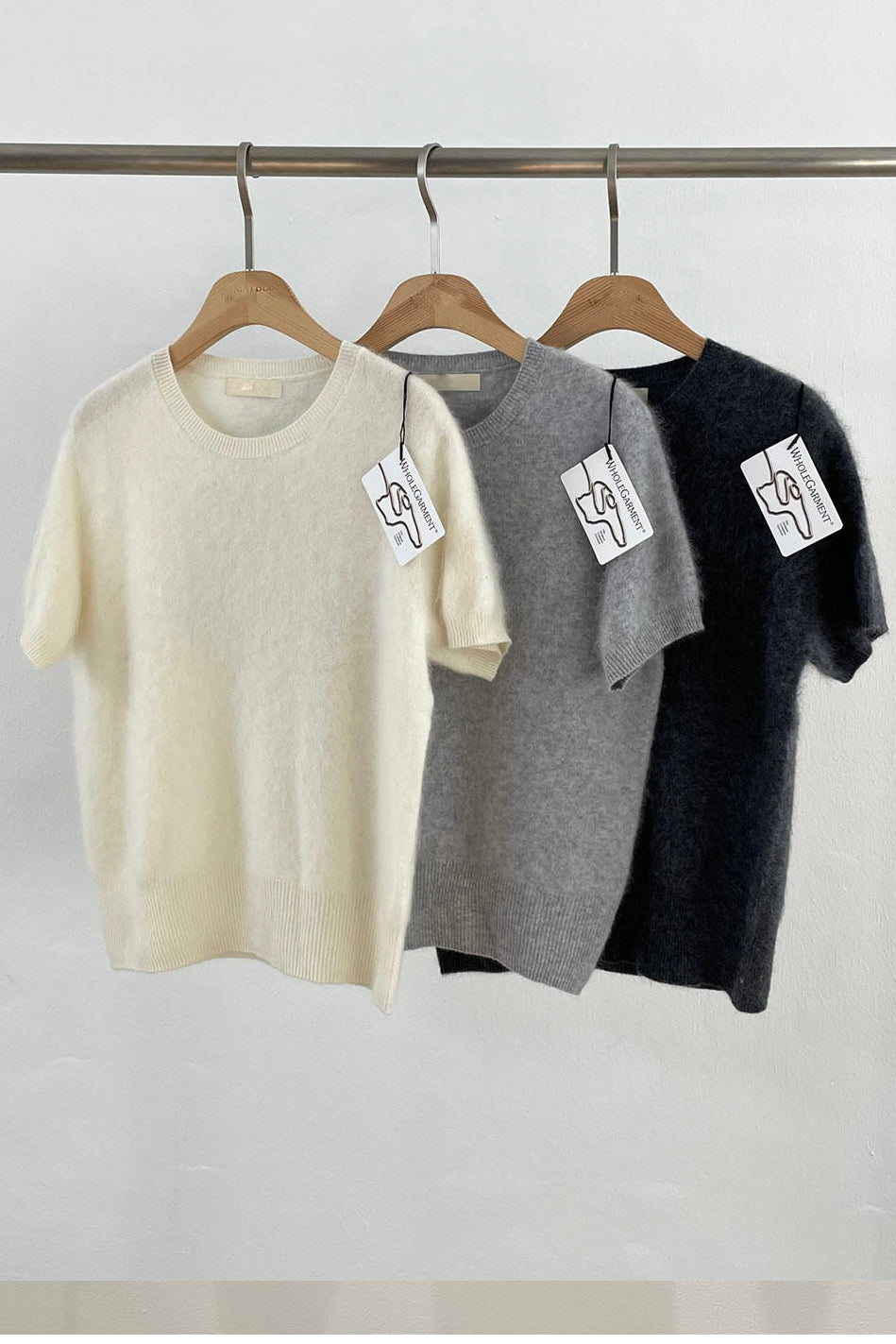 Cashmere Blend Short Sleeve Sweater