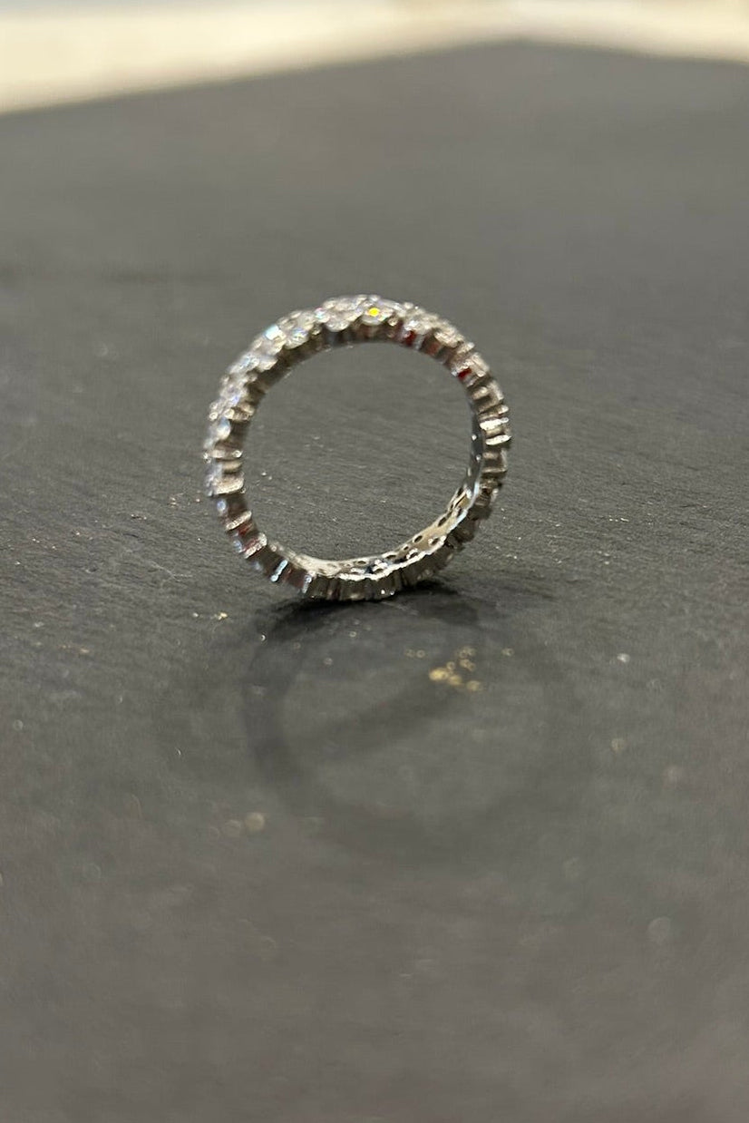 Double Line Pave Ring