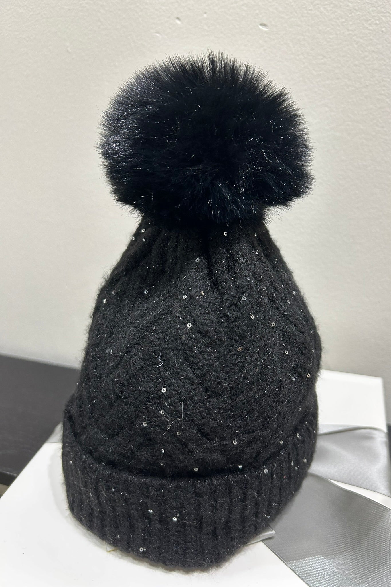 Elara Lurex Knit Beanie