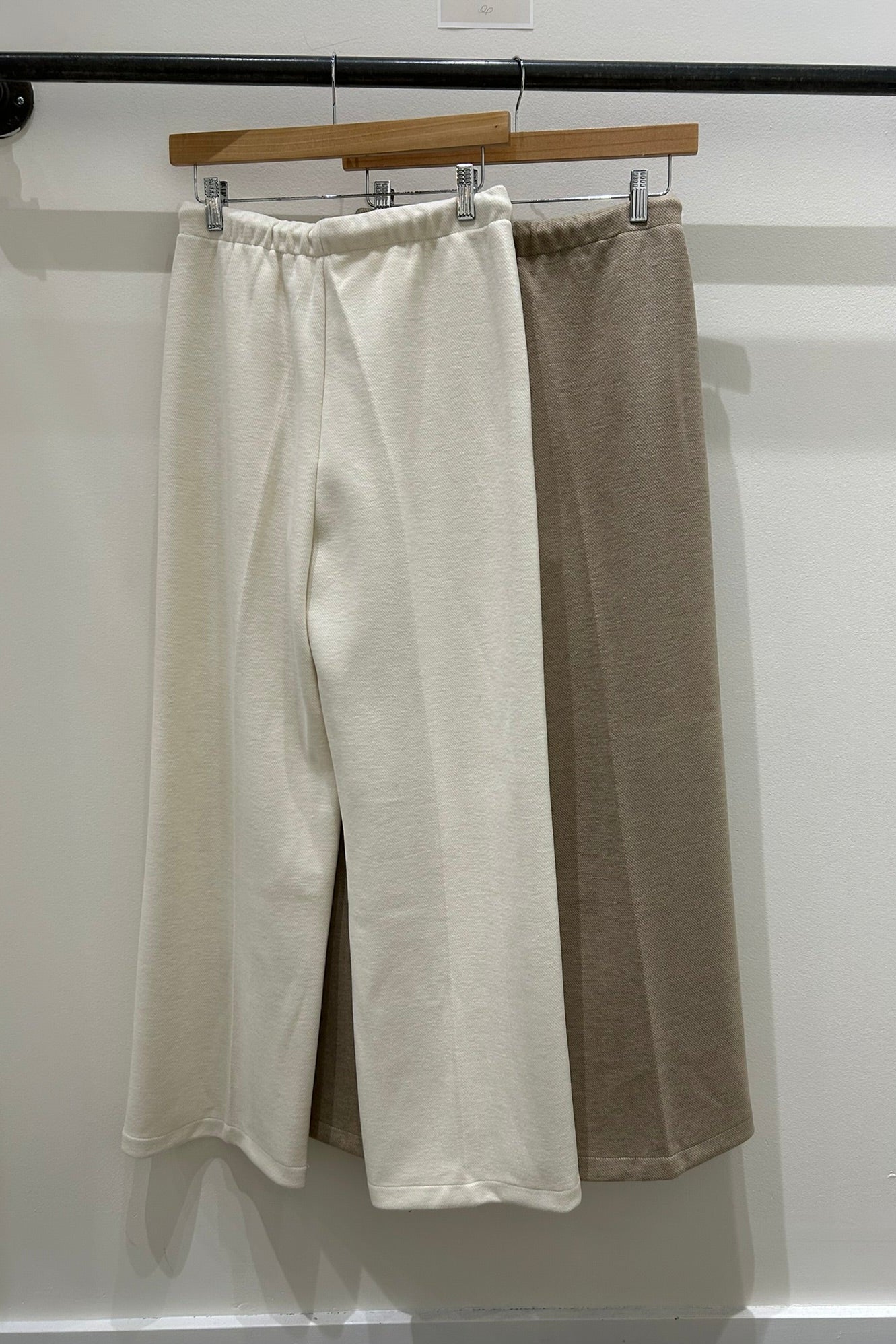 Stitch Wool Wide Leg Pants
