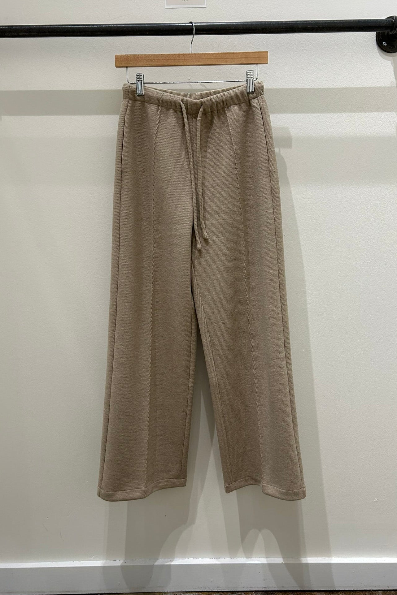 Stitch Wool Wide Leg Pants