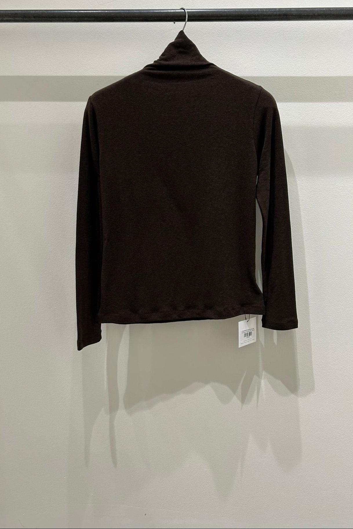 Wool Blend Turtleneck Knit Top