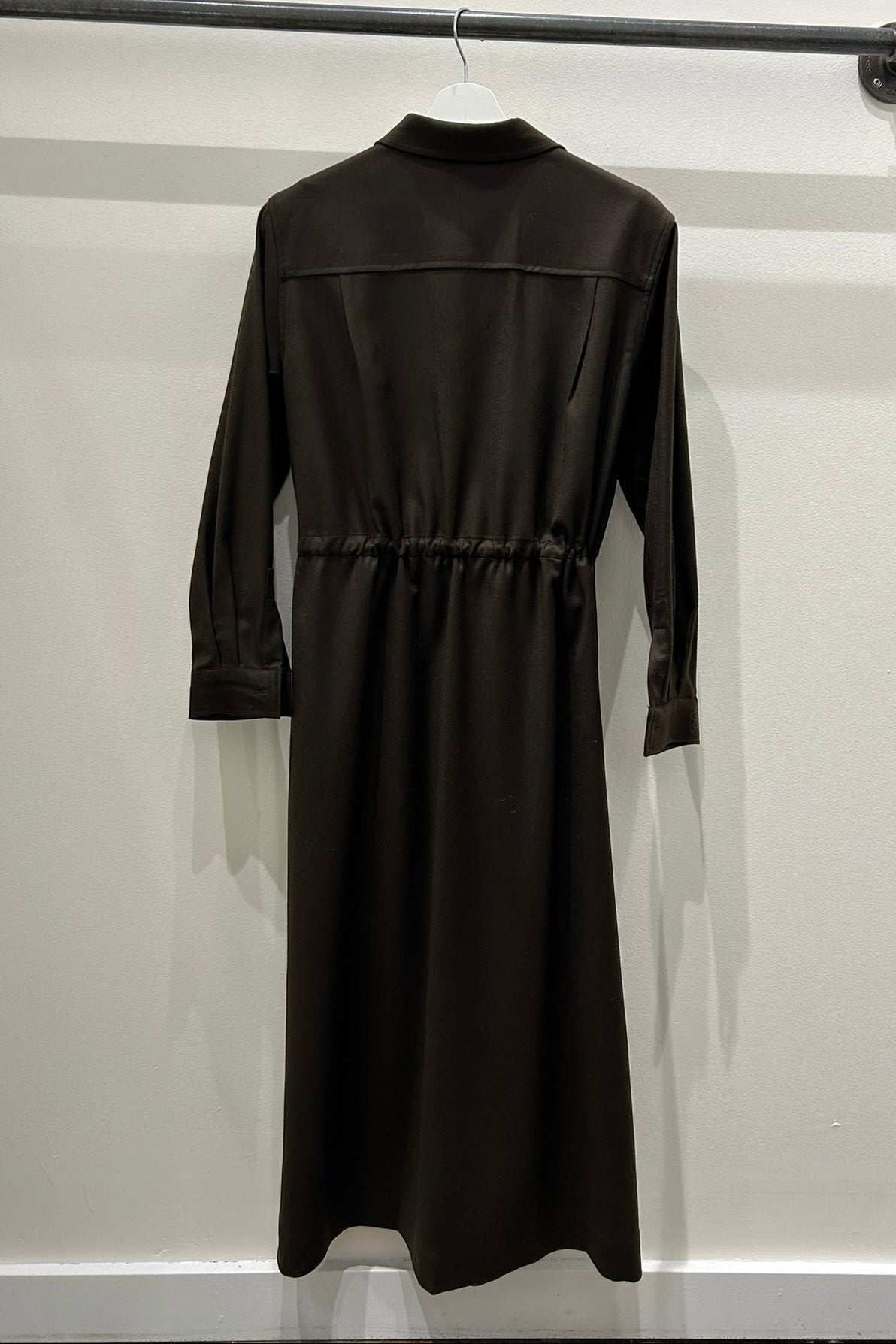 Metal Point Pocket Shirt Dress