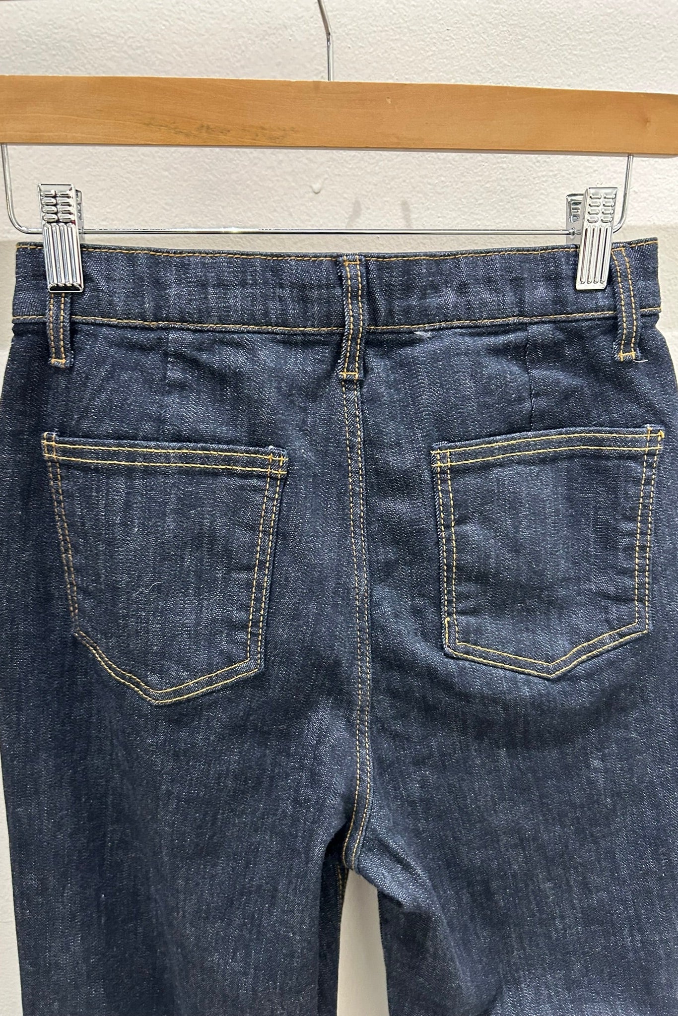 Dark Wash Fleece Lined Straight Jeans