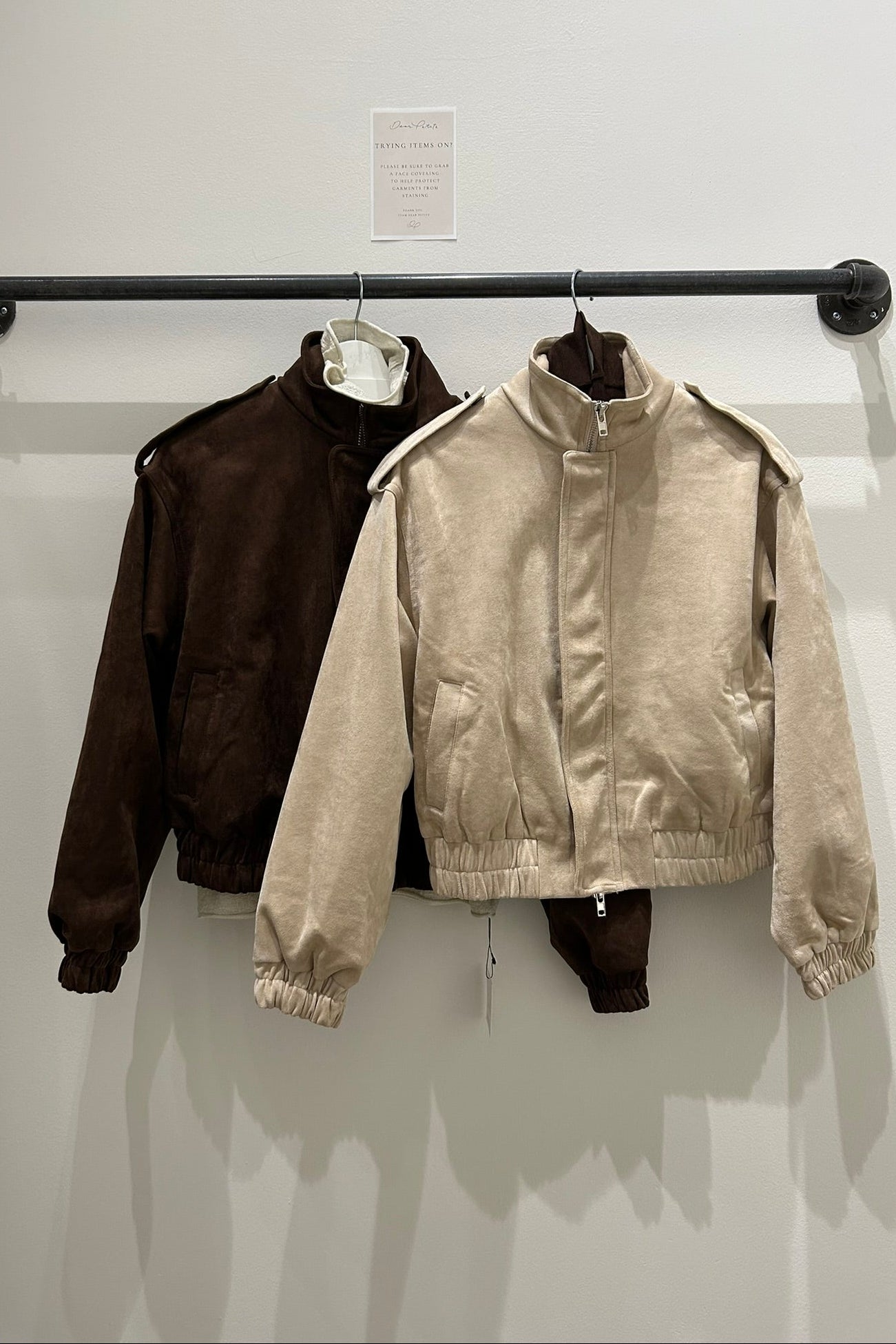 Sarah Suede Bomber Jacket