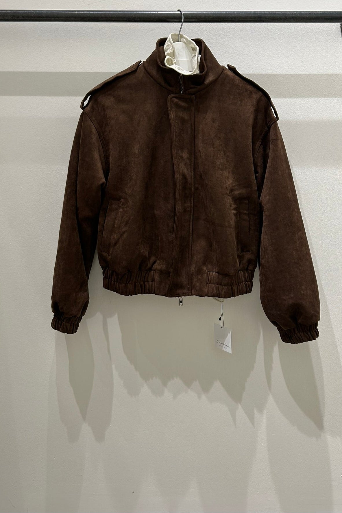 Sarah Suede Bomber Jacket
