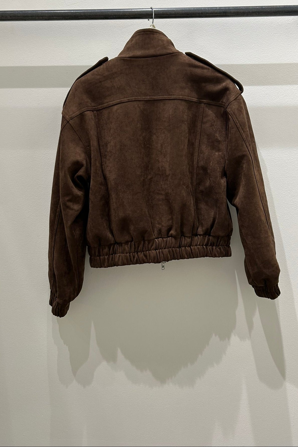 Sarah Suede Bomber Jacket