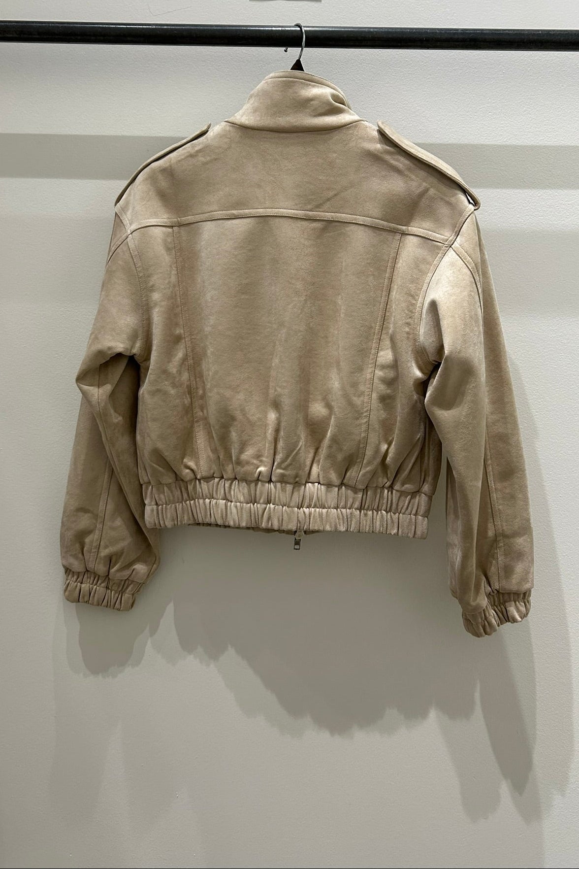 Sarah Suede Bomber Jacket