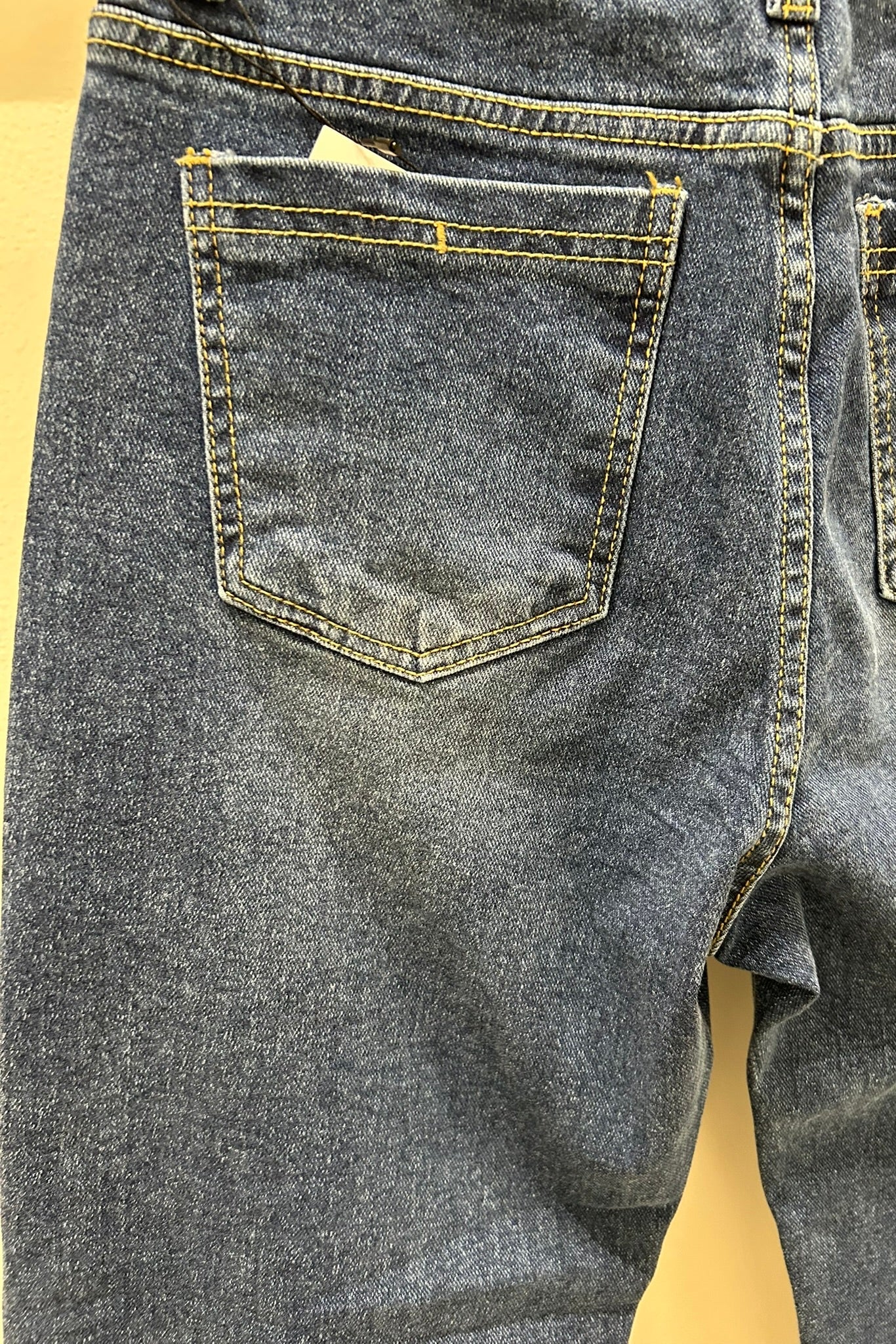 Raw Edge Slim Stretch Jeans