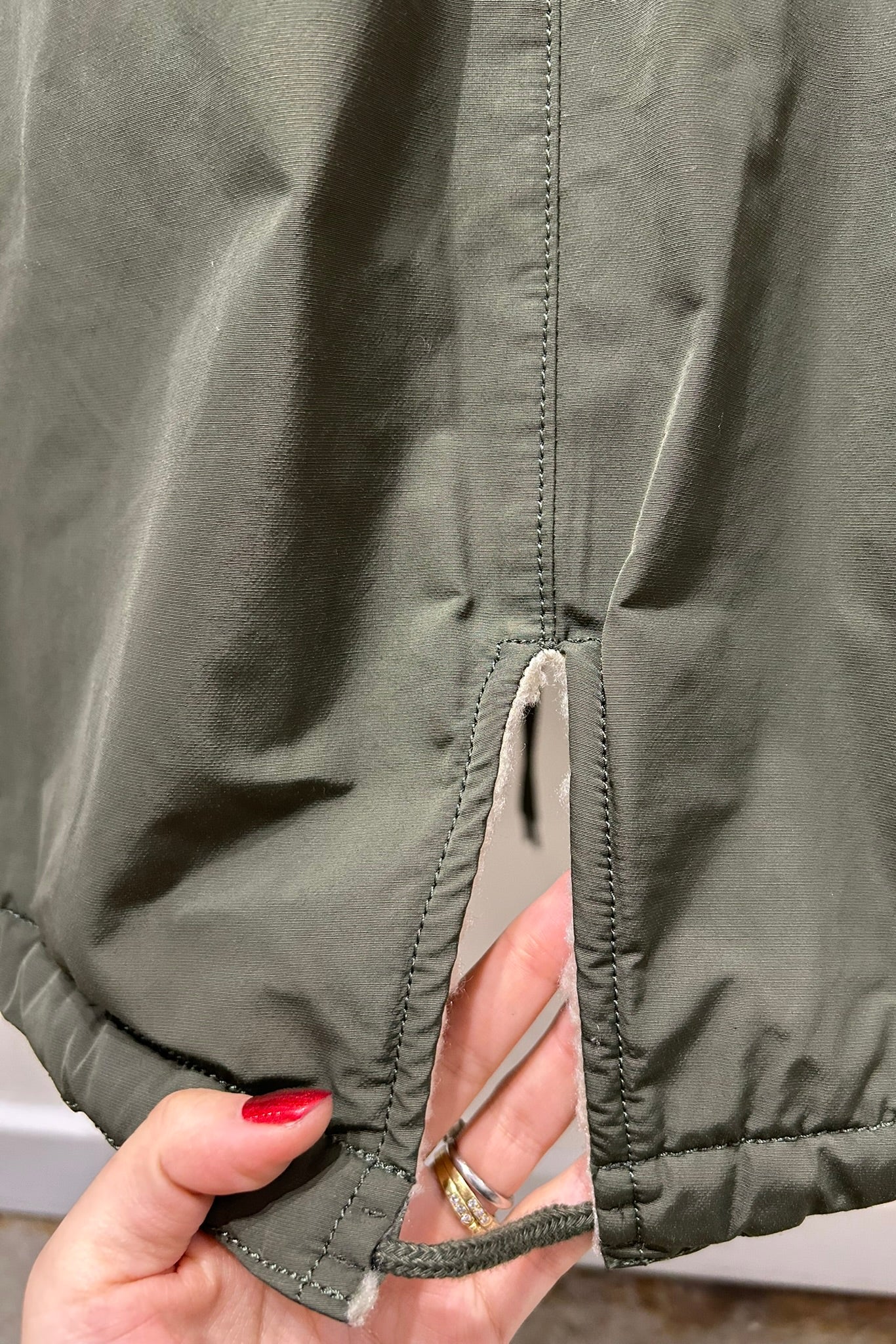 Sherpa Lined Utility Midi Jacket