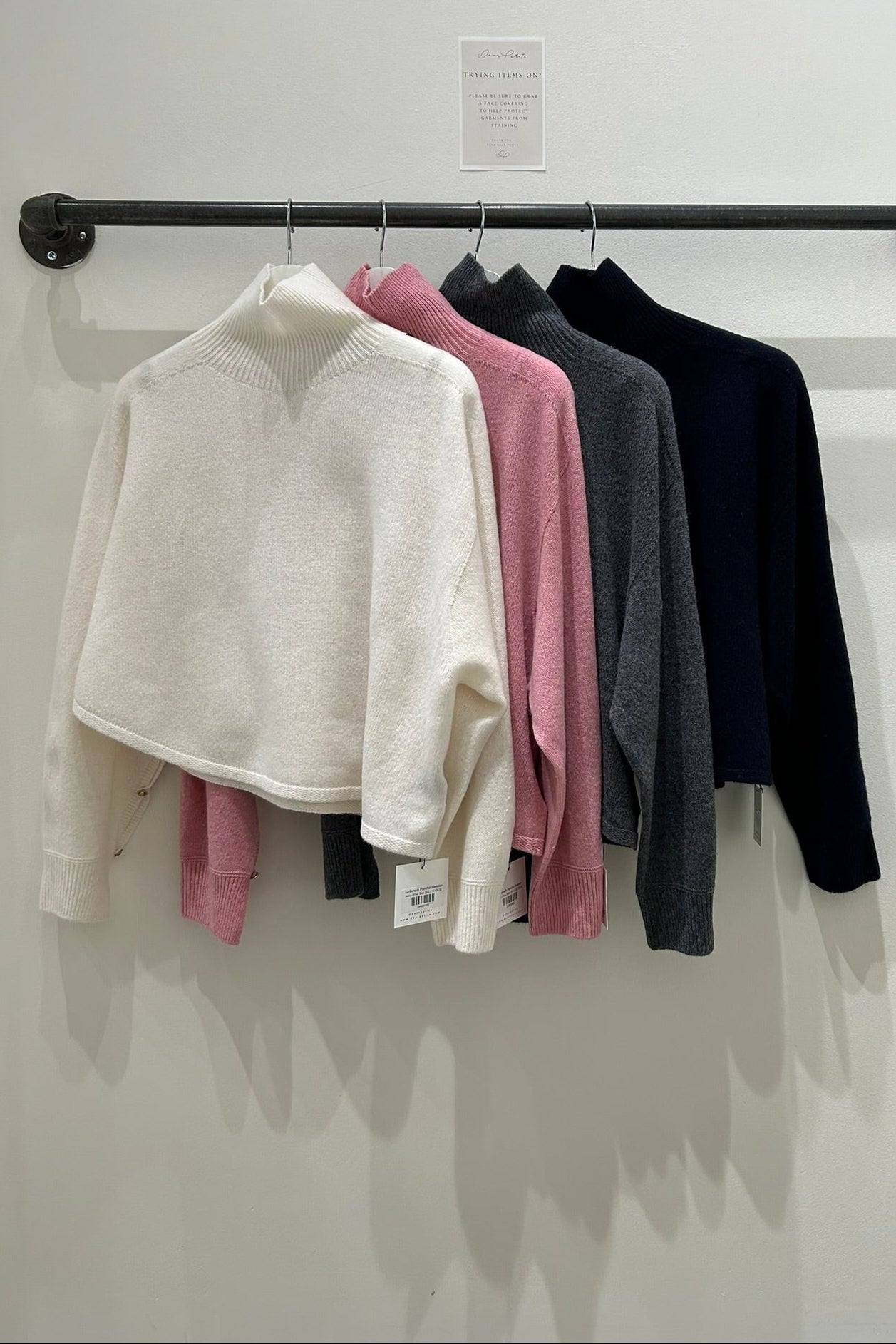 Turtleneck Poncho Sweater