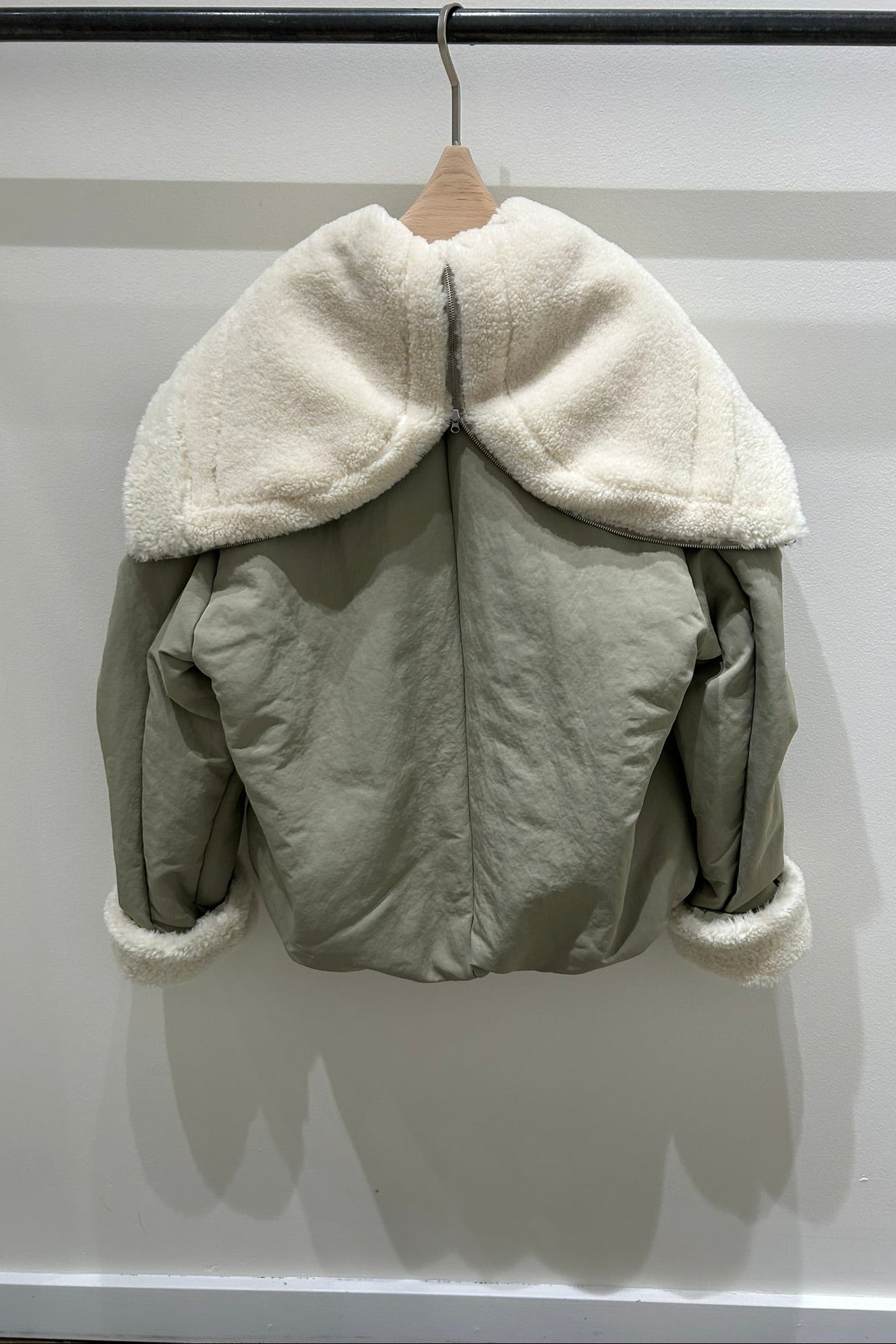 Sherpa Trimmed Puffer Jacket