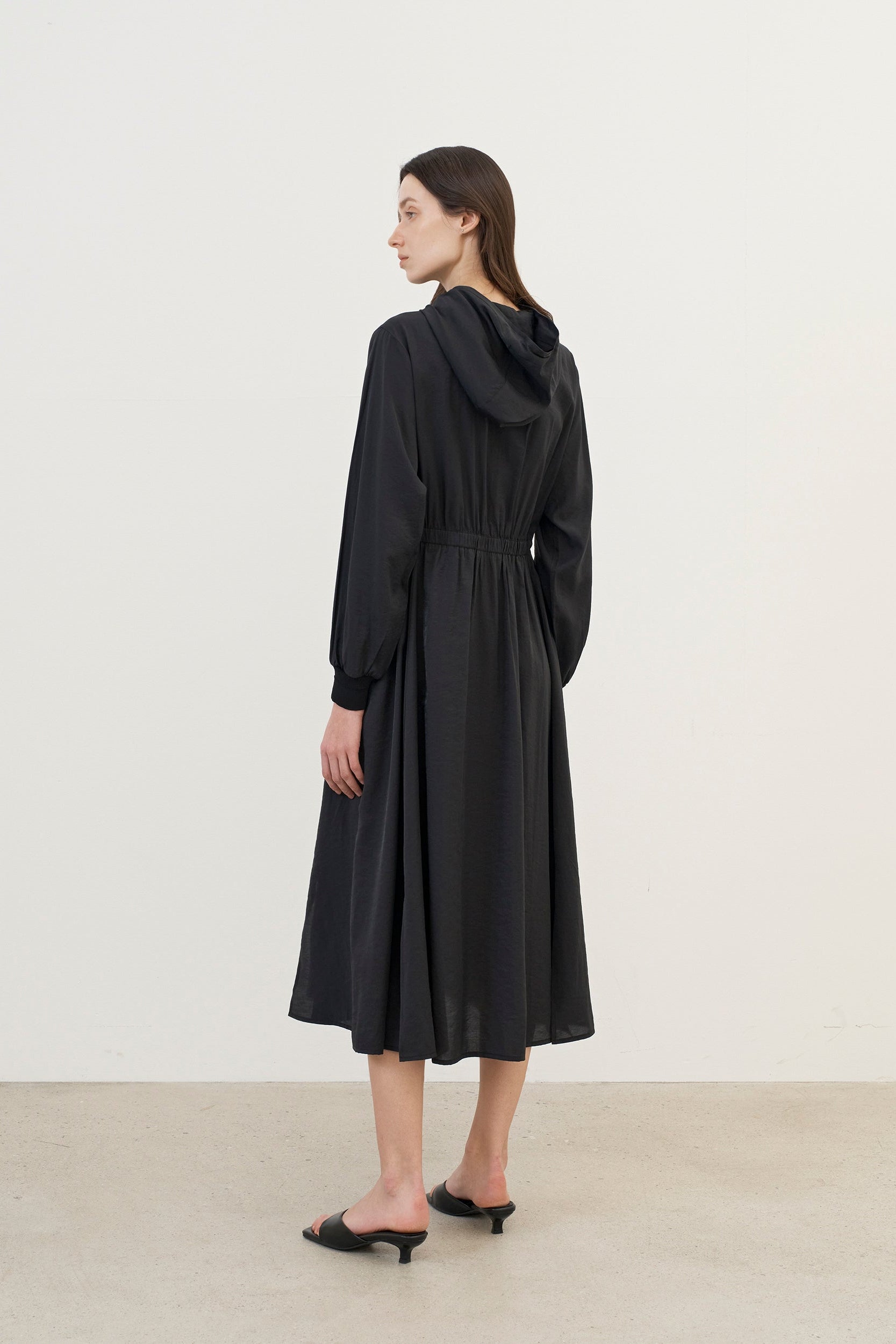 Zip Front Long Dress