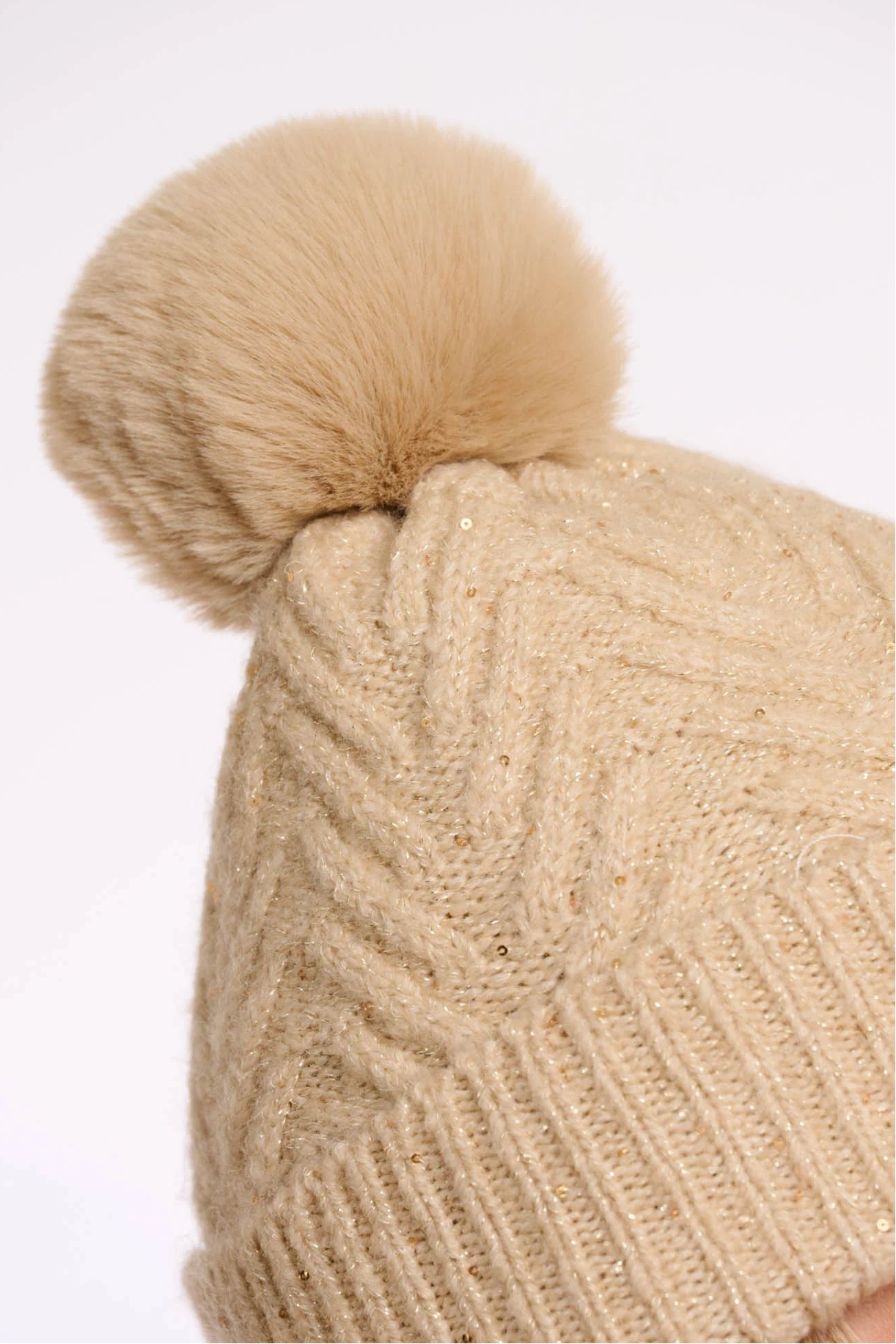 Elara Lurex Knit Beanie