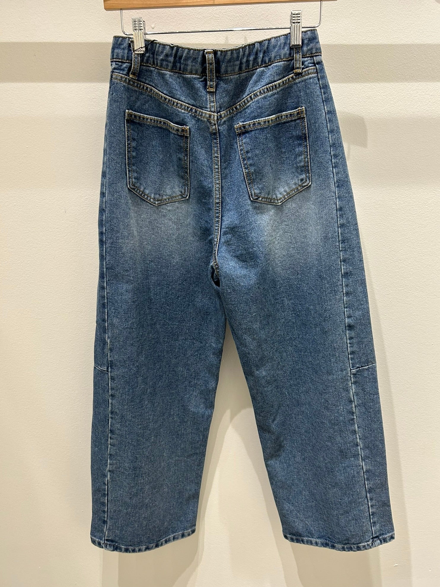 Side Seam Wide Leg Jeans