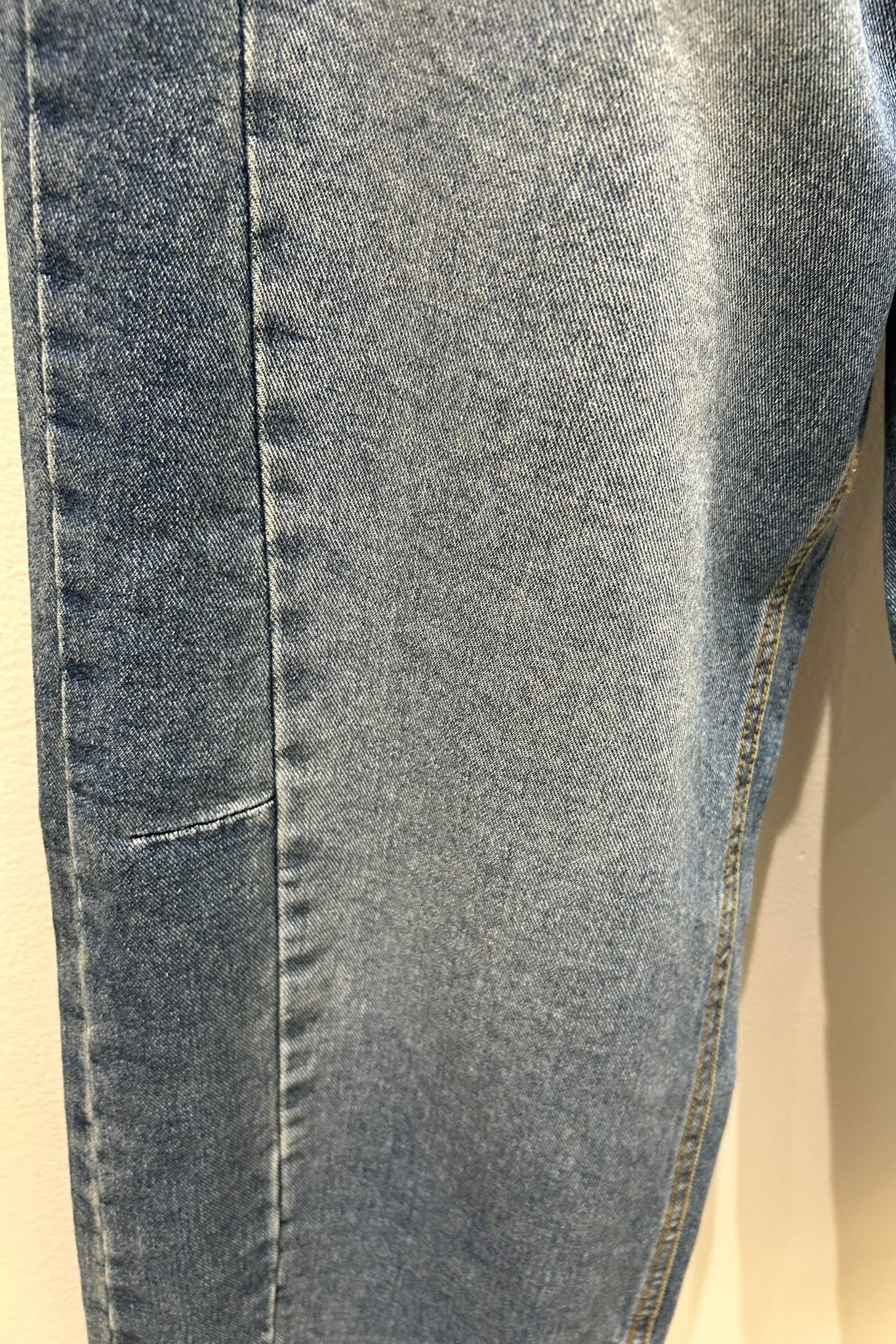 Side Seam Wide Leg Jeans