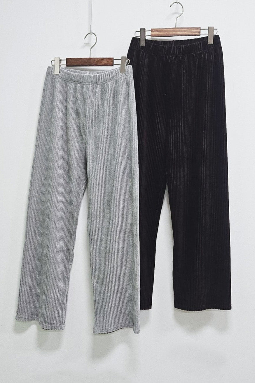 Thick Ribbed Corduroy Wide Leg Pants