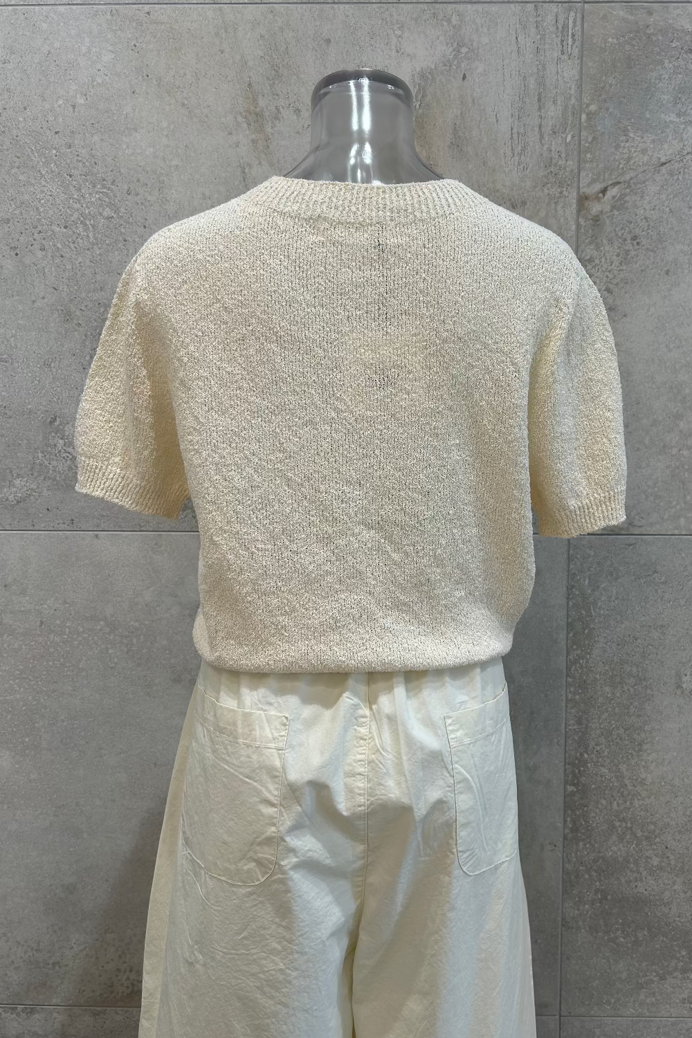 Boucle Crewneck Knit Top