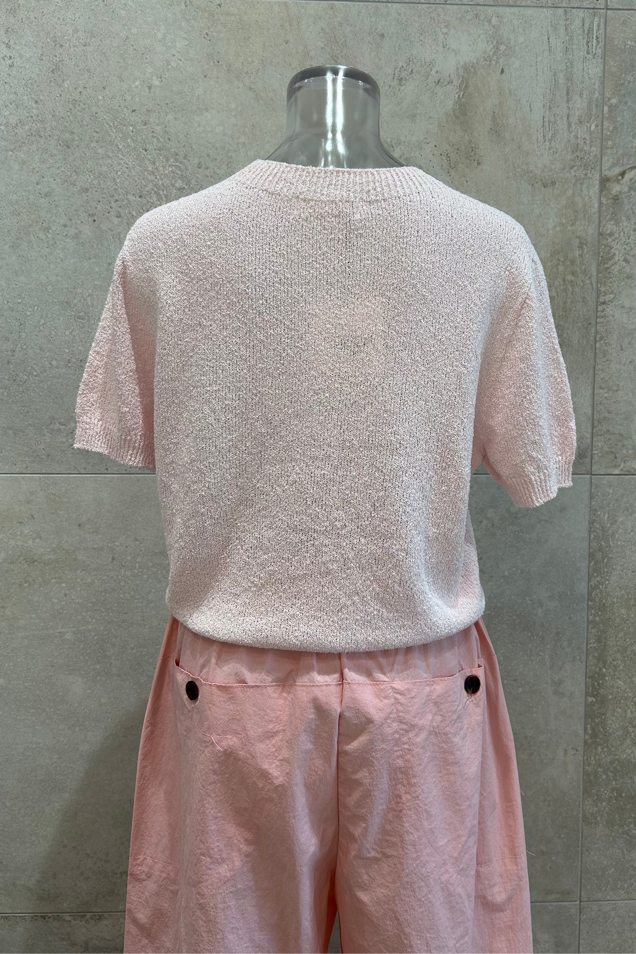 Boucle Crewneck Knit Top