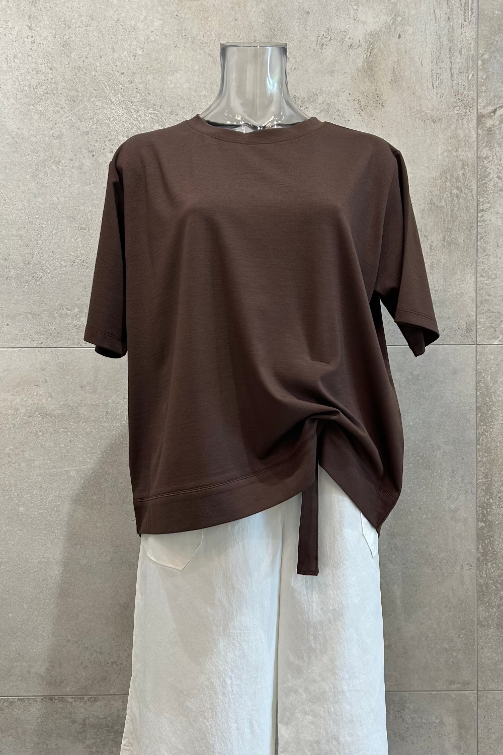 Button Drape T-Shirt