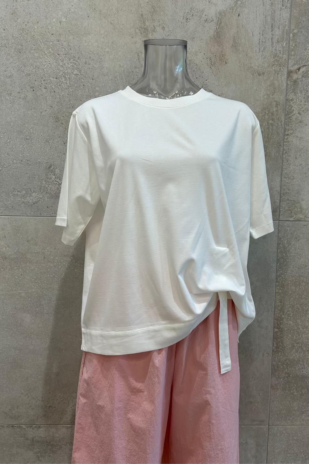 Button Drape T-Shirt