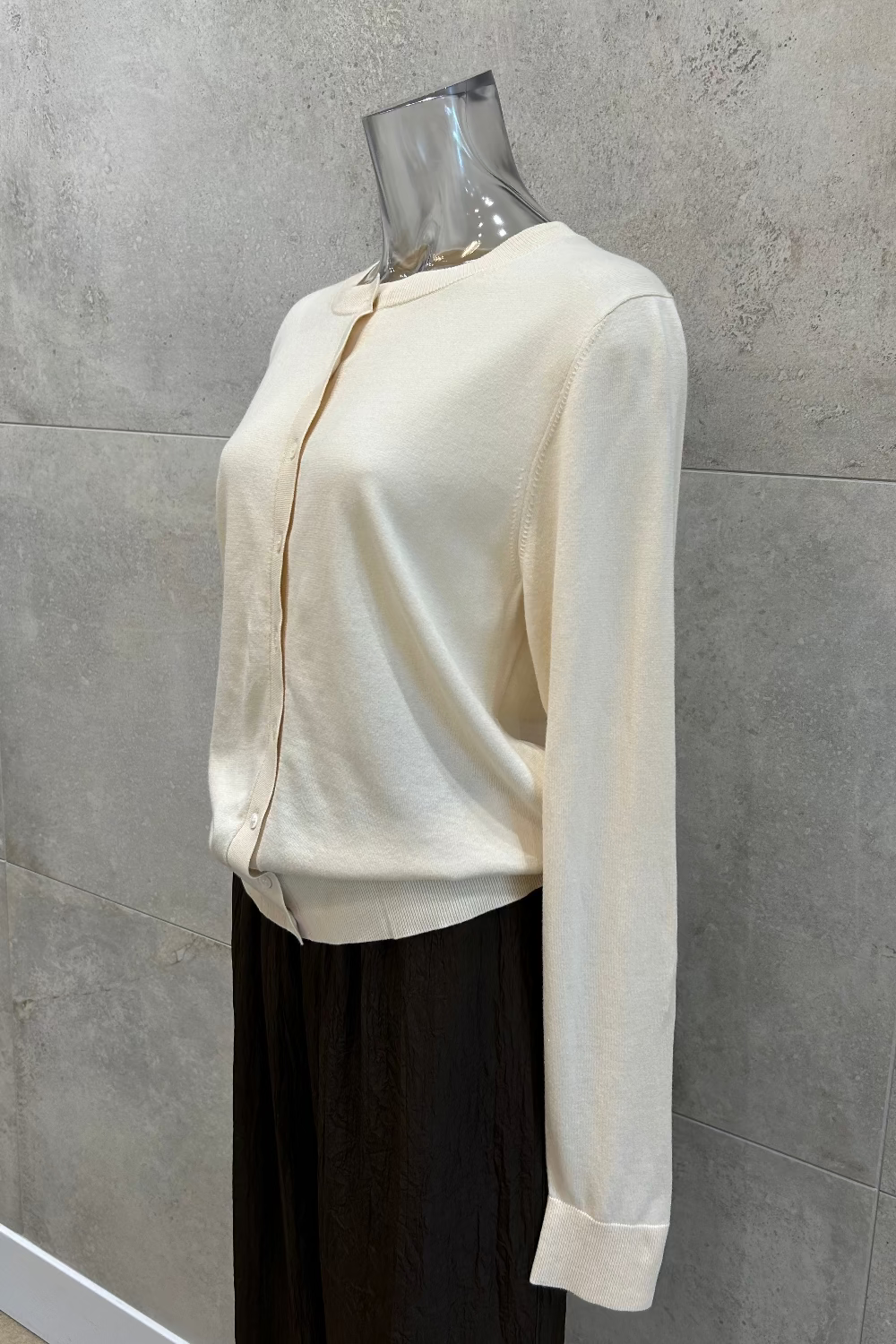 Suvin Cotton Long Sleeve Cardigan
