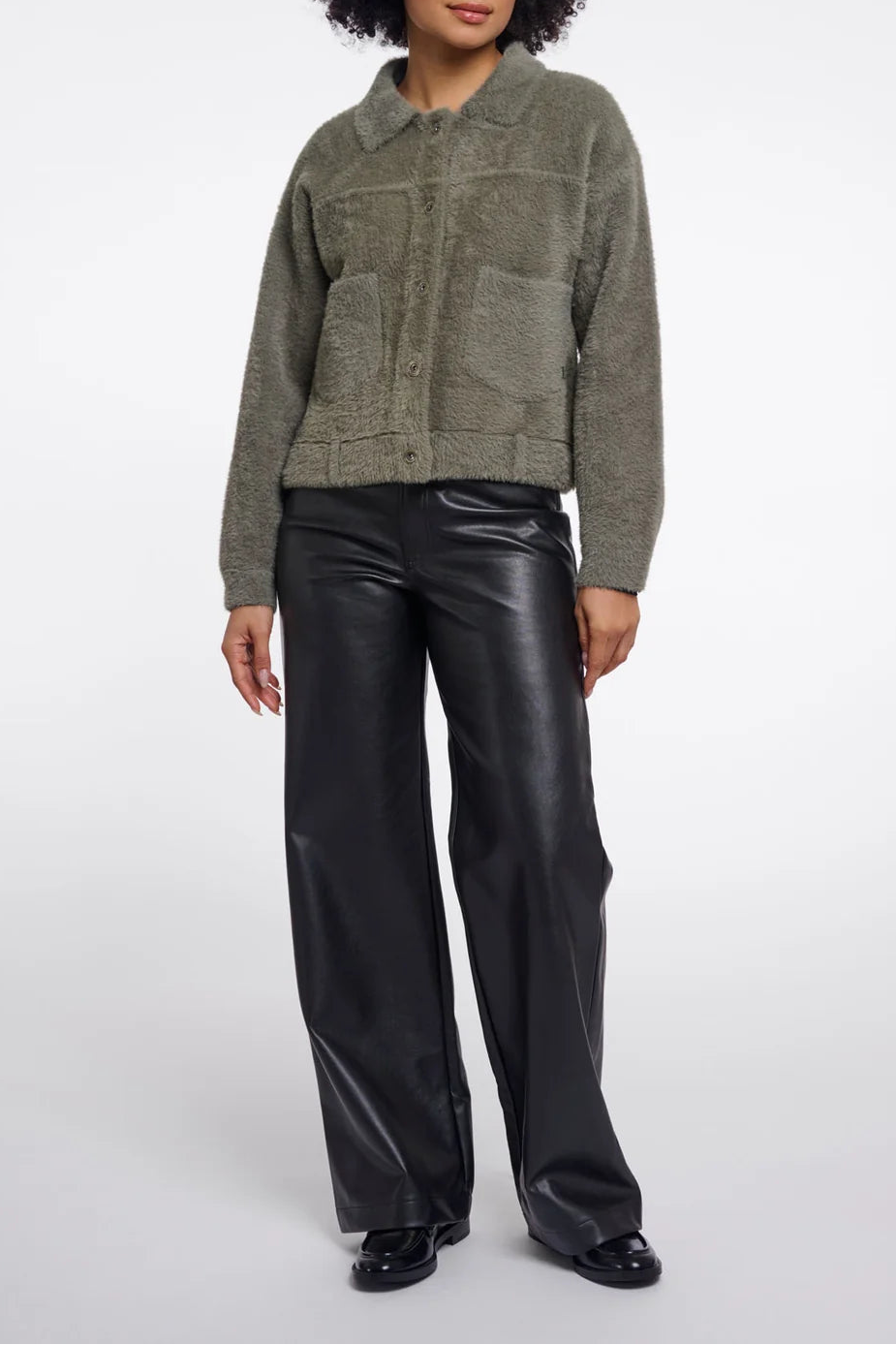 Fuzzy Knit Jacket