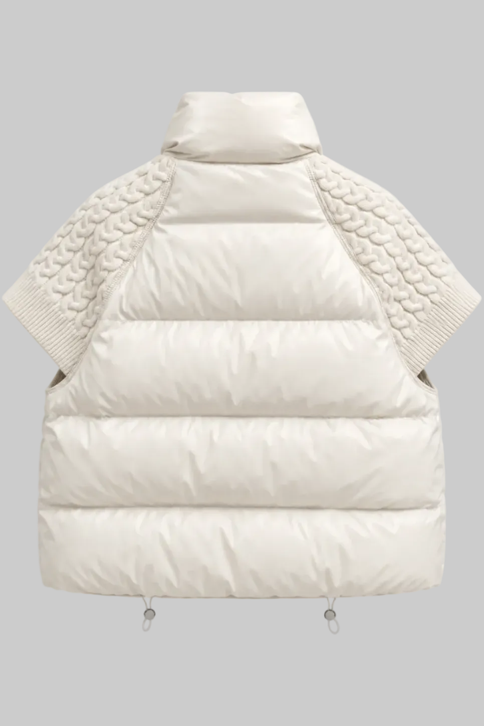 Kay Cable Knit Puffer Vest