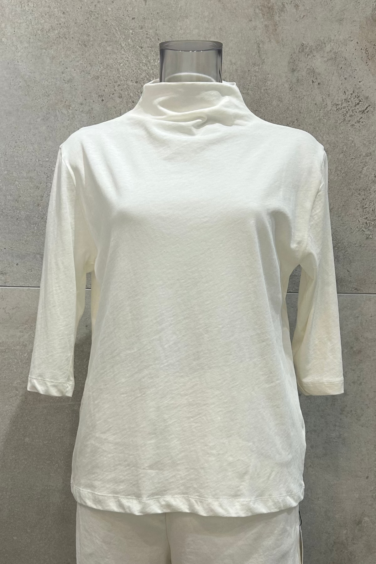 Mock Neck 3/4 Sleeves T-Shirt