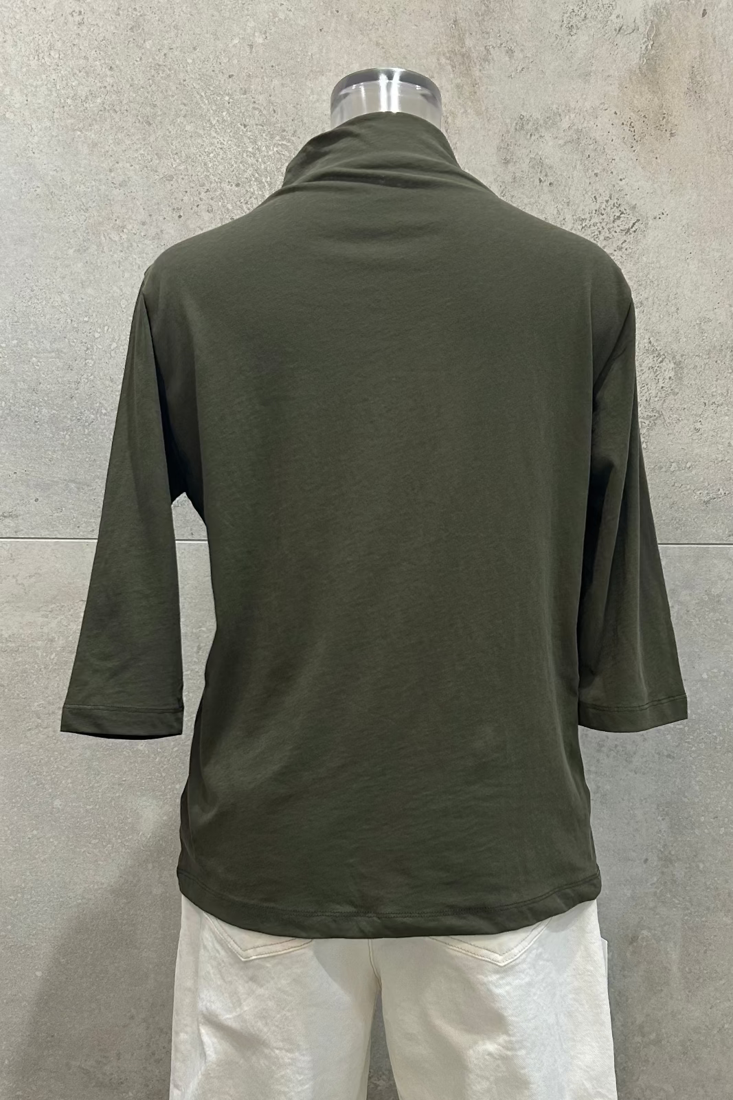 Mock Neck 3/4 Sleeves T-Shirt