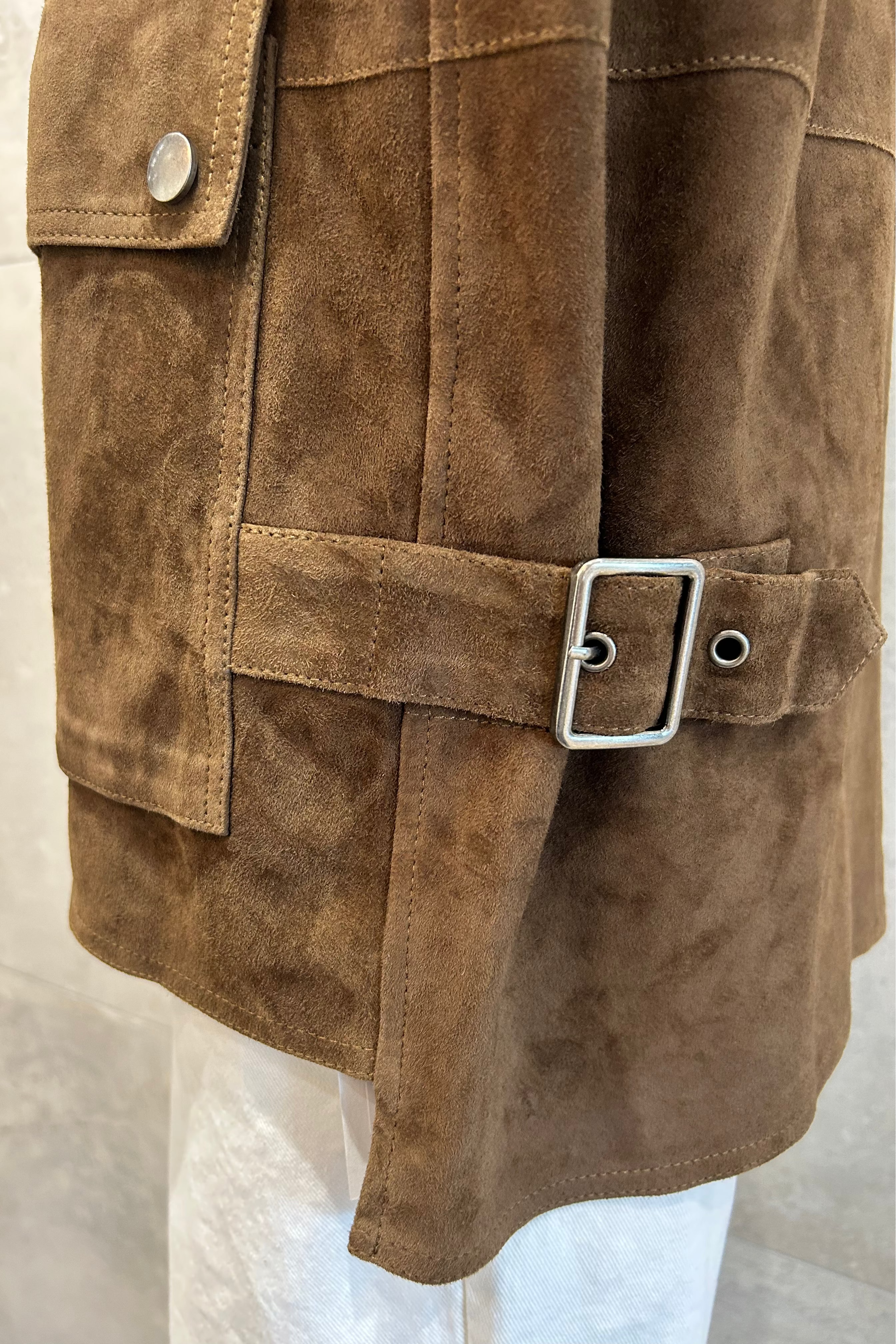 Relaxed Fit Suede Vest