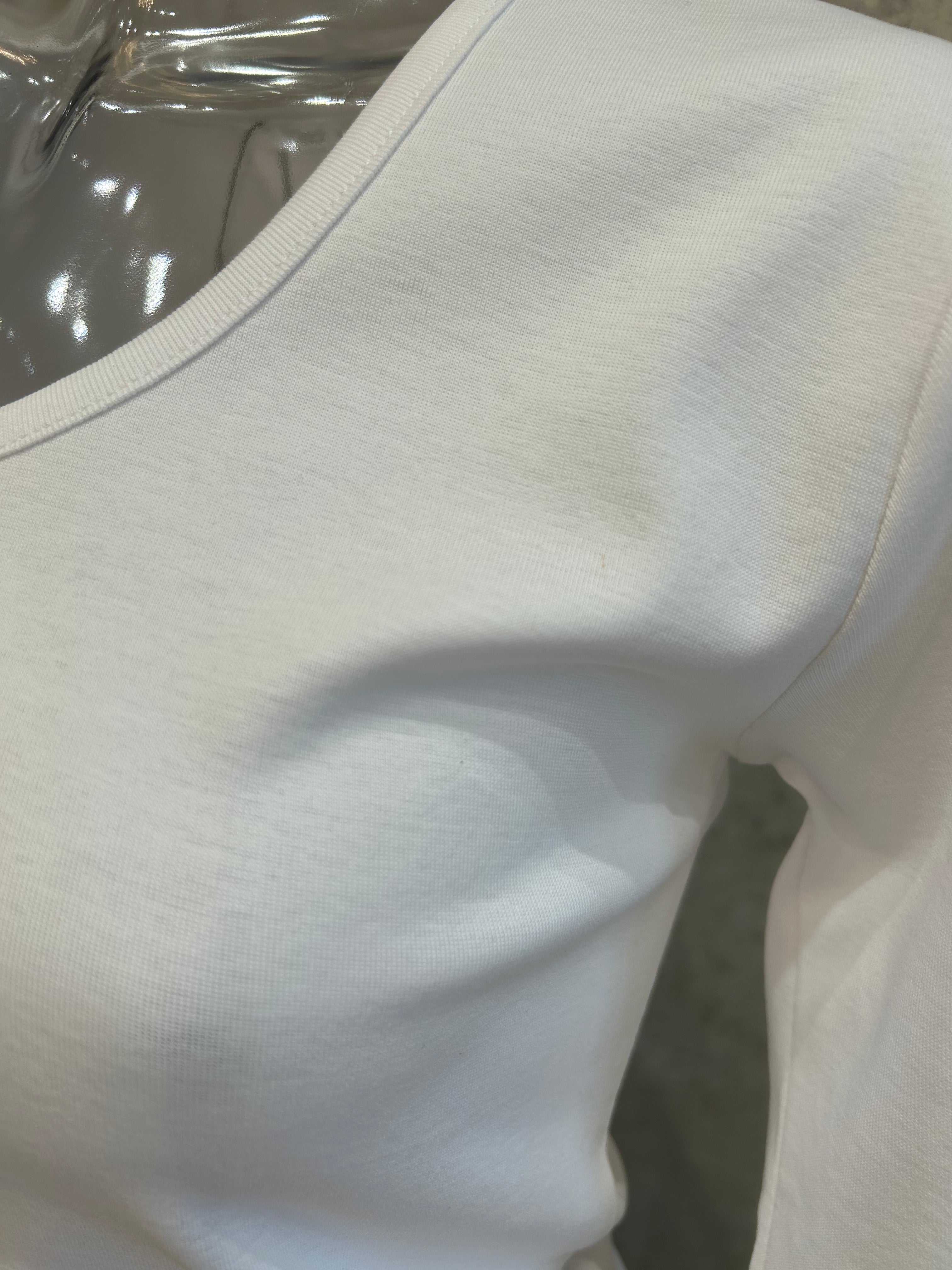 Rib Slim Fit U-Neck T-Shirt
