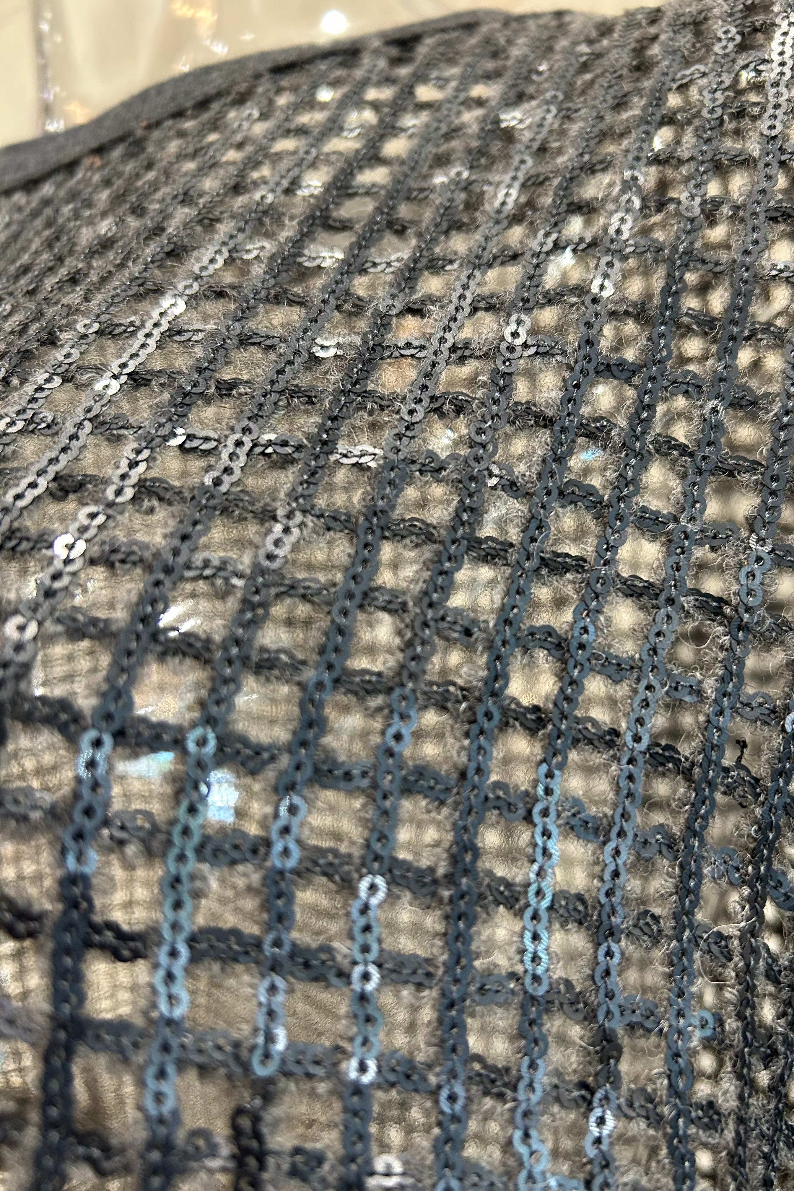 Sequin Mesh Vest