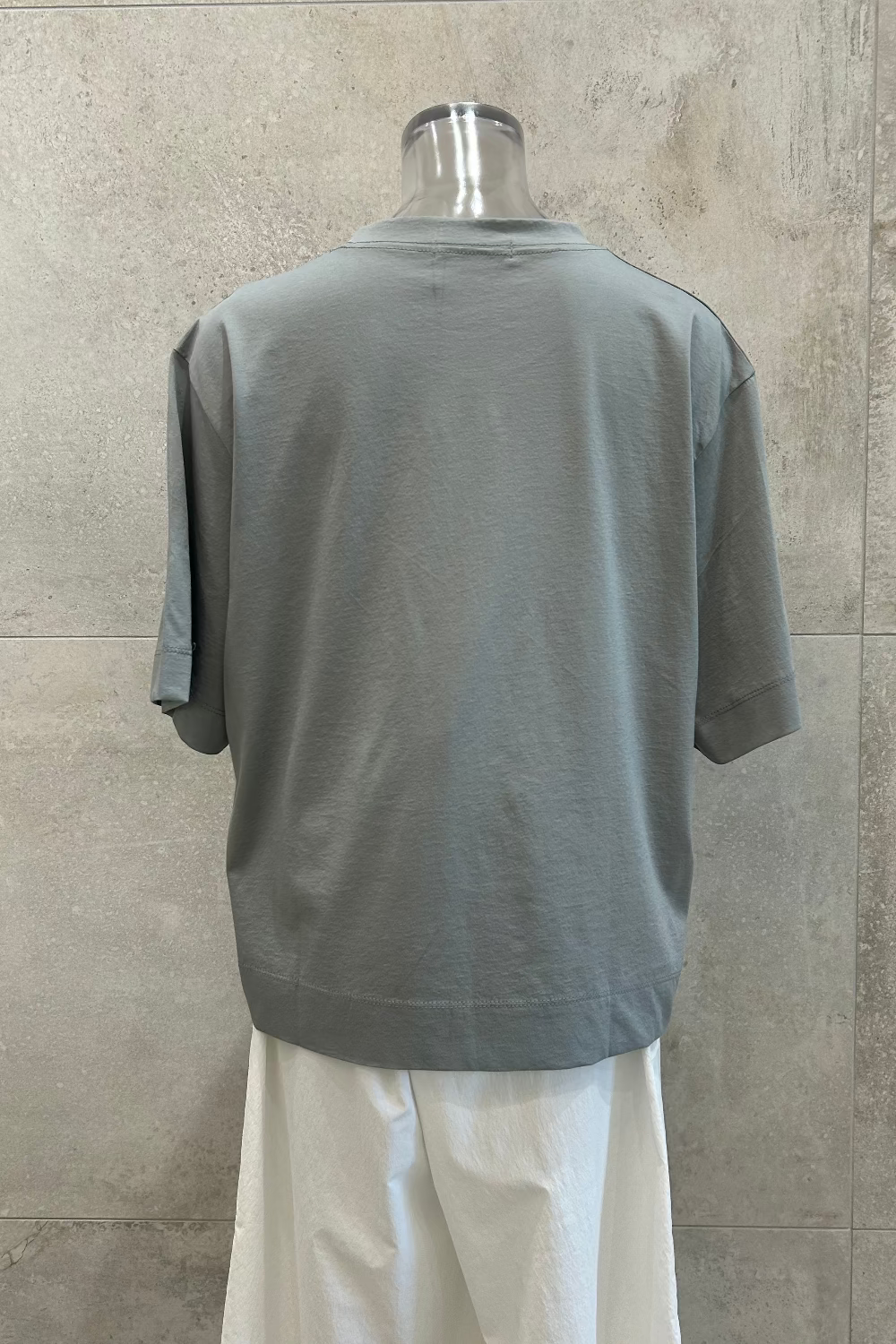 Silky Cotton Elbow Sleeve T-Shirt