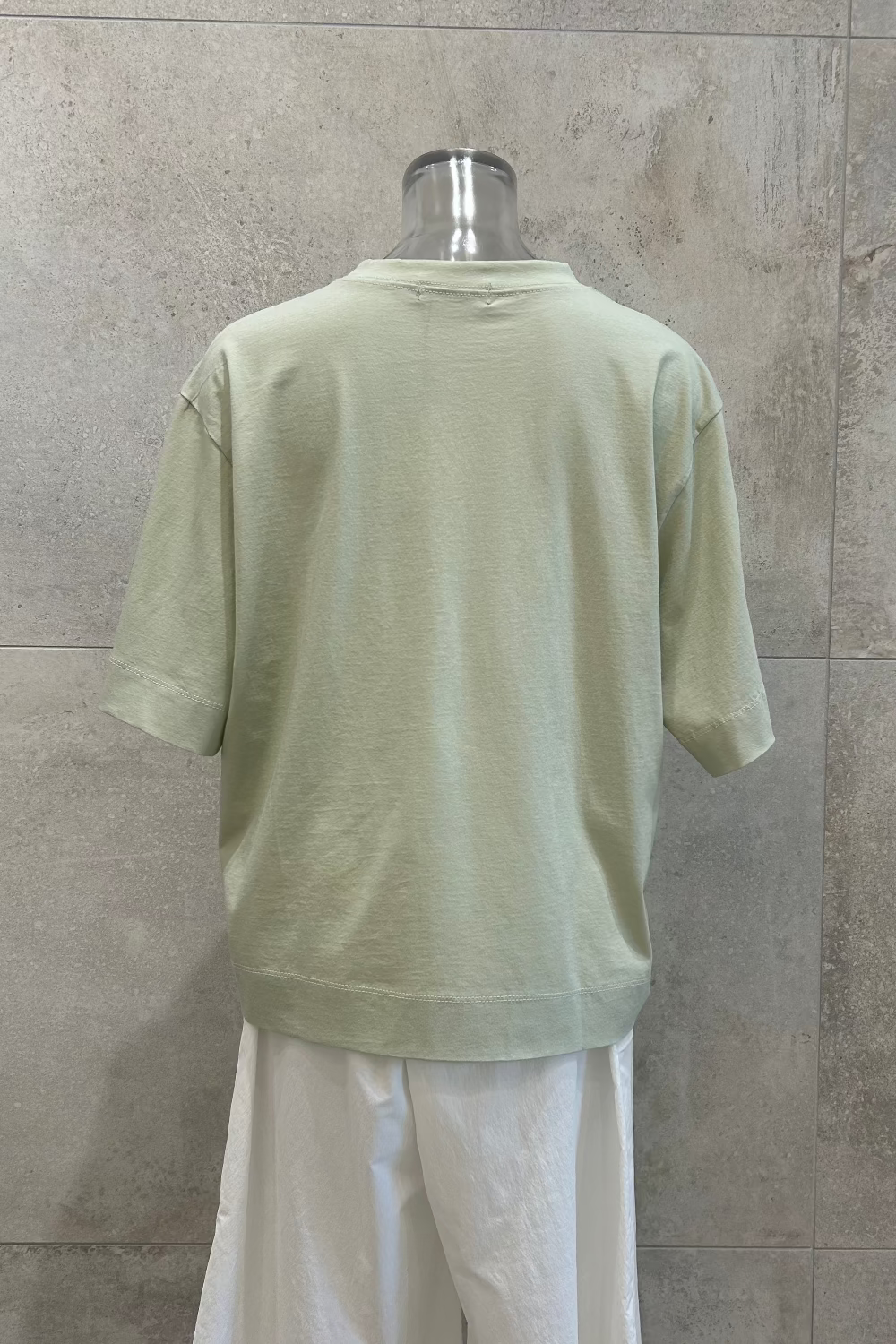 Silky Cotton Elbow Sleeve T-Shirt
