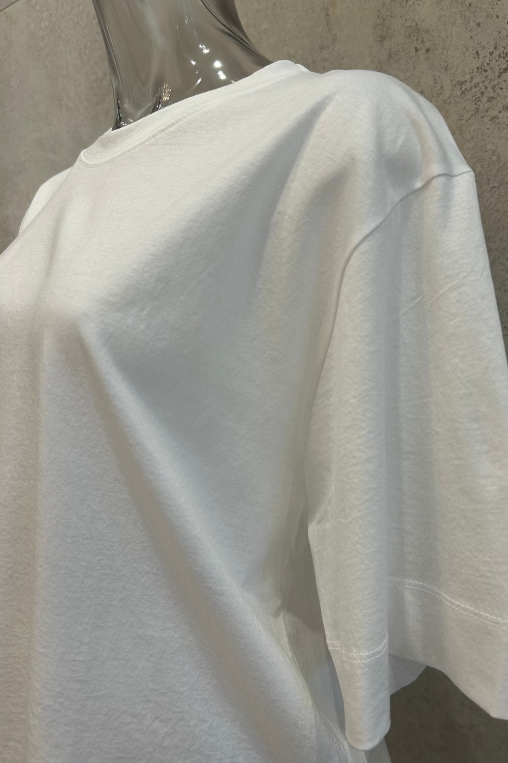 Silky Cotton Elbow Sleeve T-Shirt