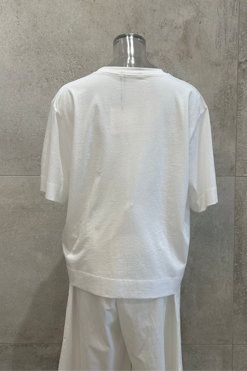 Silky Cotton Elbow Sleeve T-Shirt