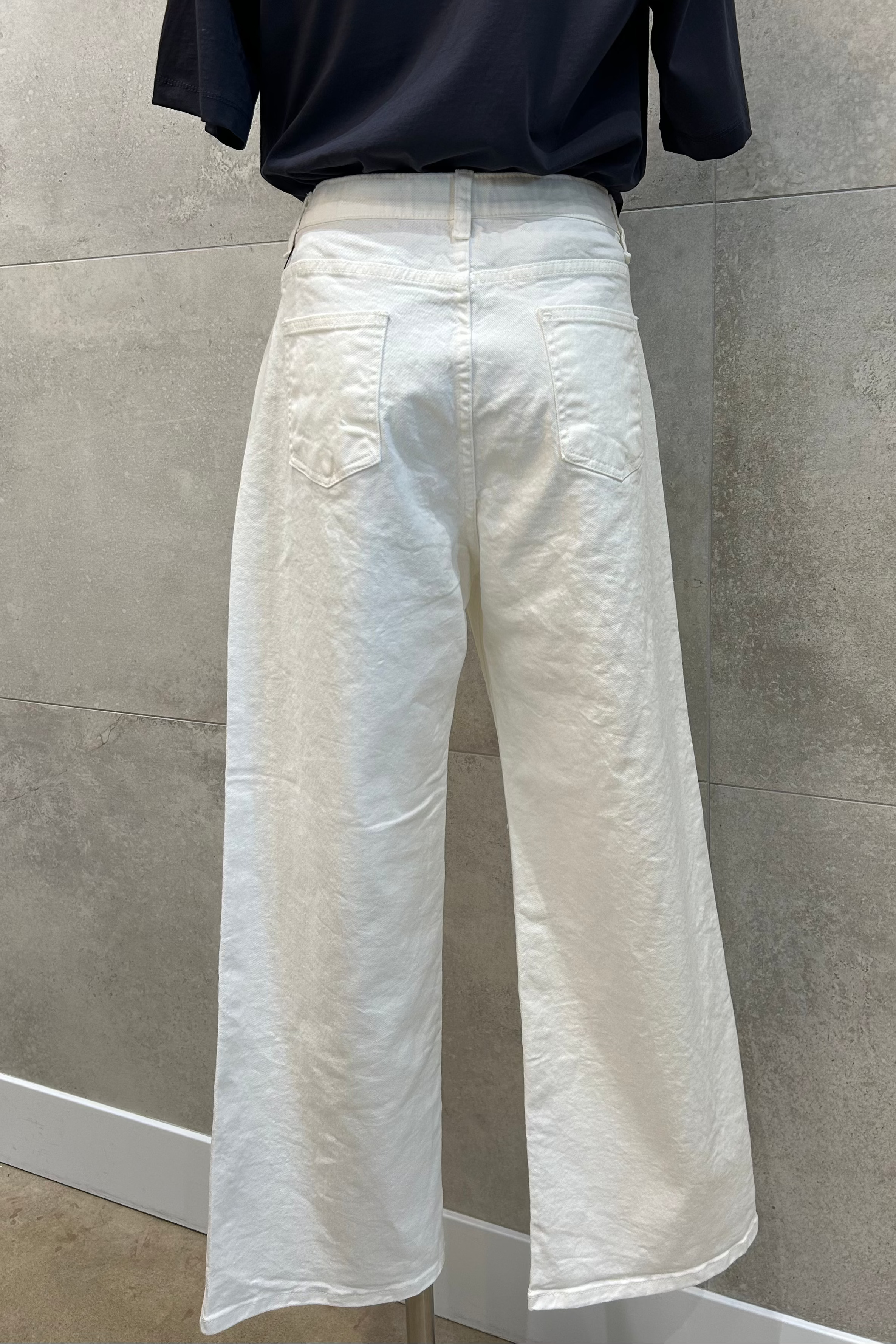 Yvette Cotton Stretch Wide Pants