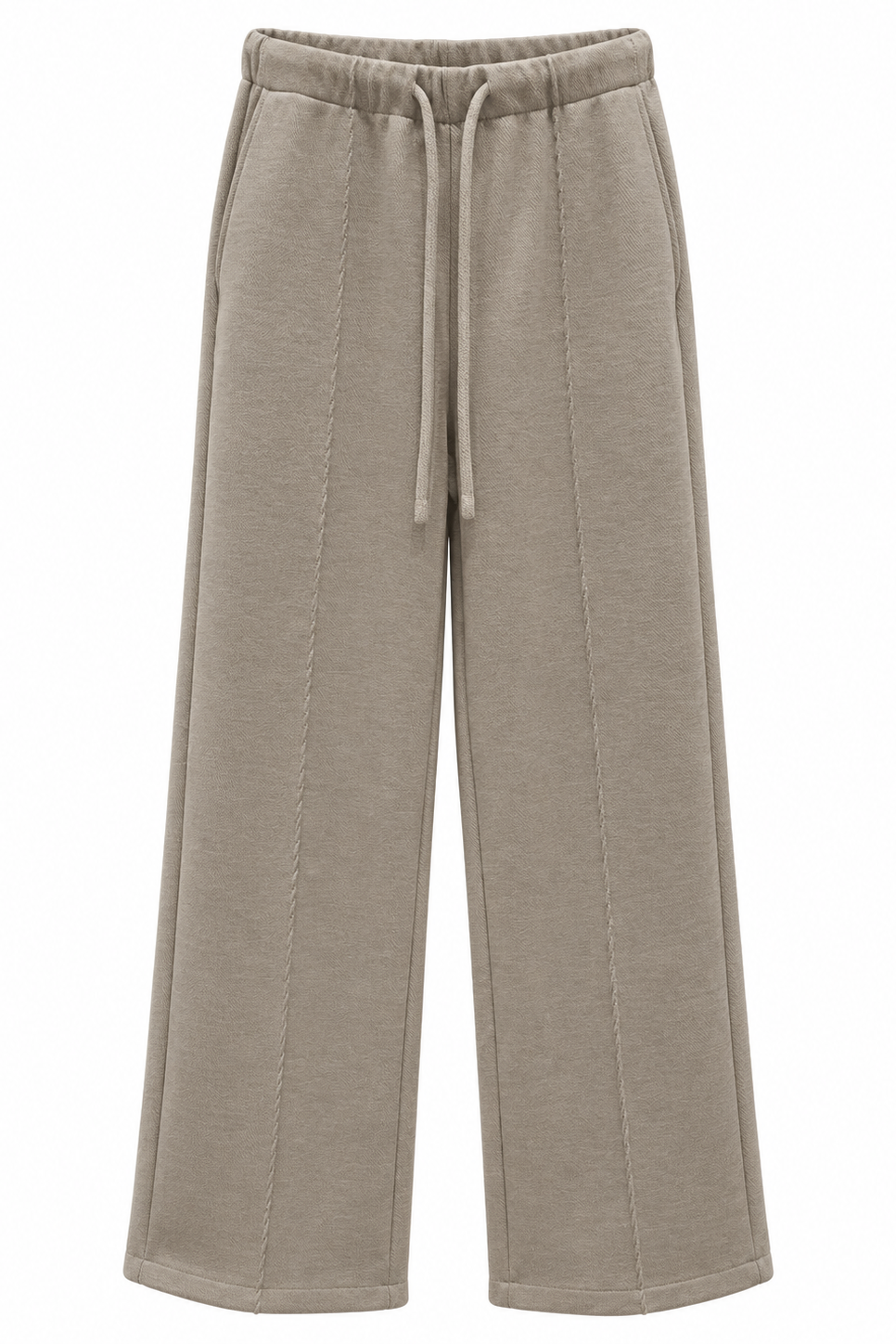 Stitch Wool Wide Leg Pants